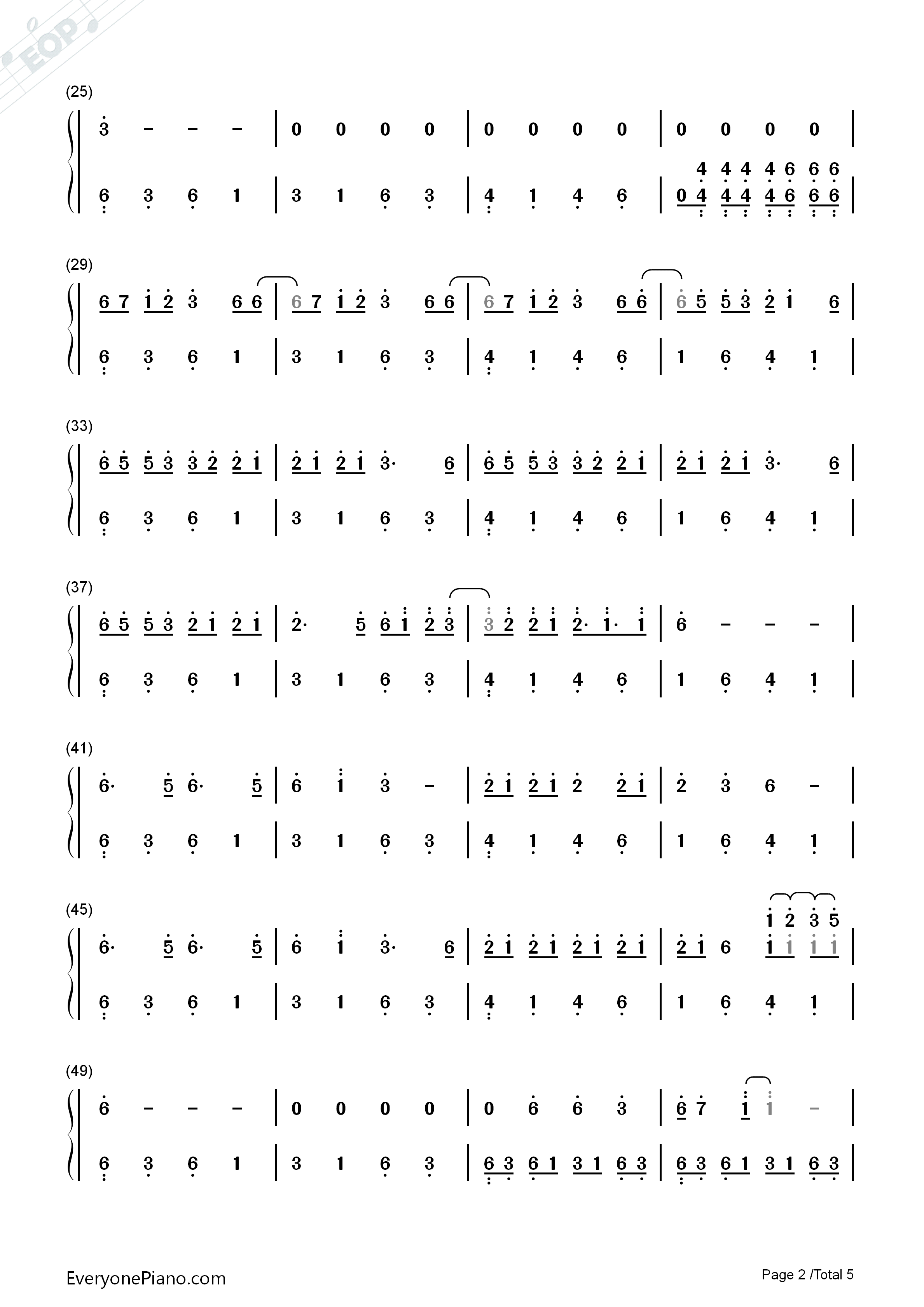 心疼你的过去钢琴简谱_许嵩演唱