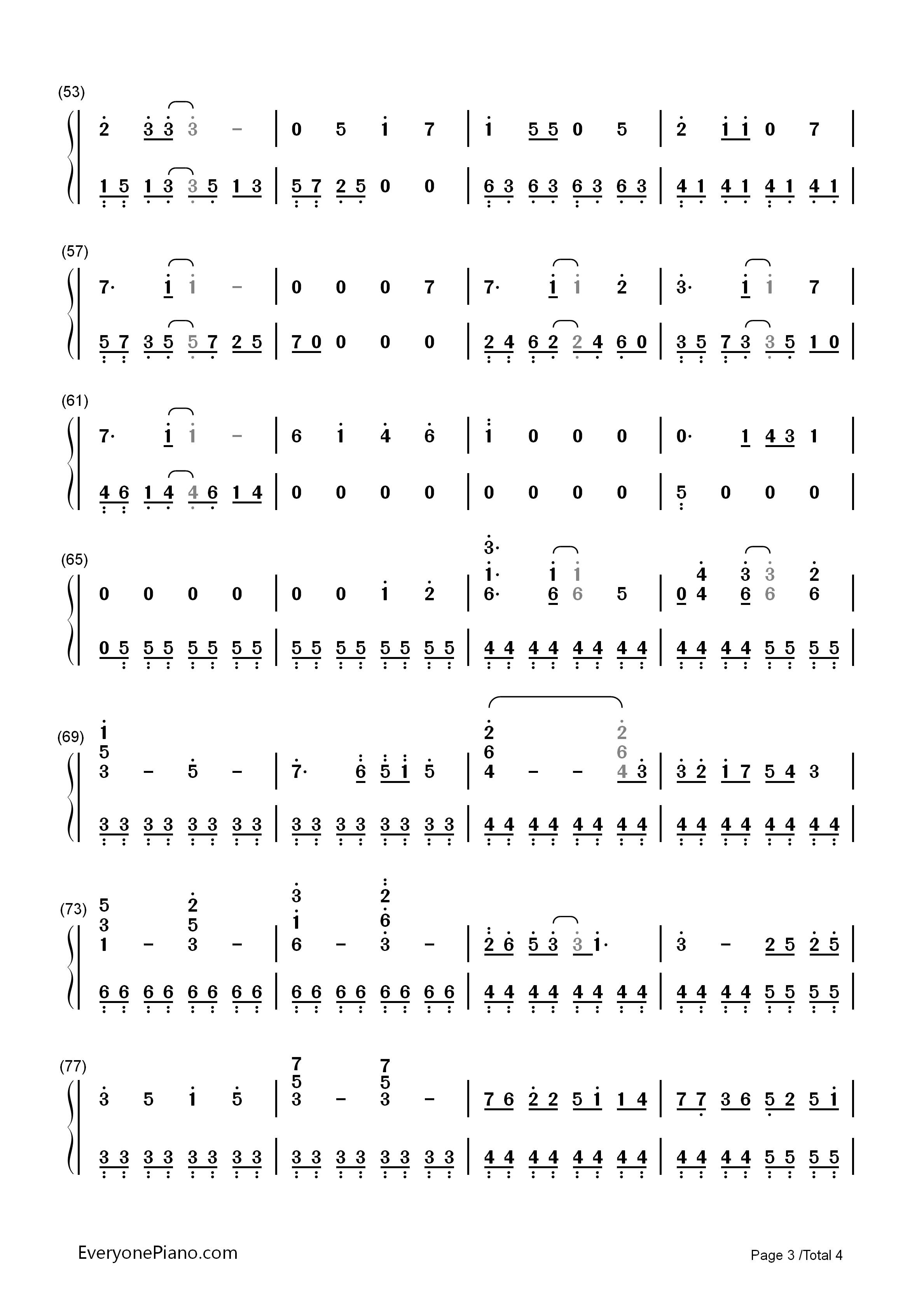 メルト（Melt）钢琴简谱_初音ミク演唱