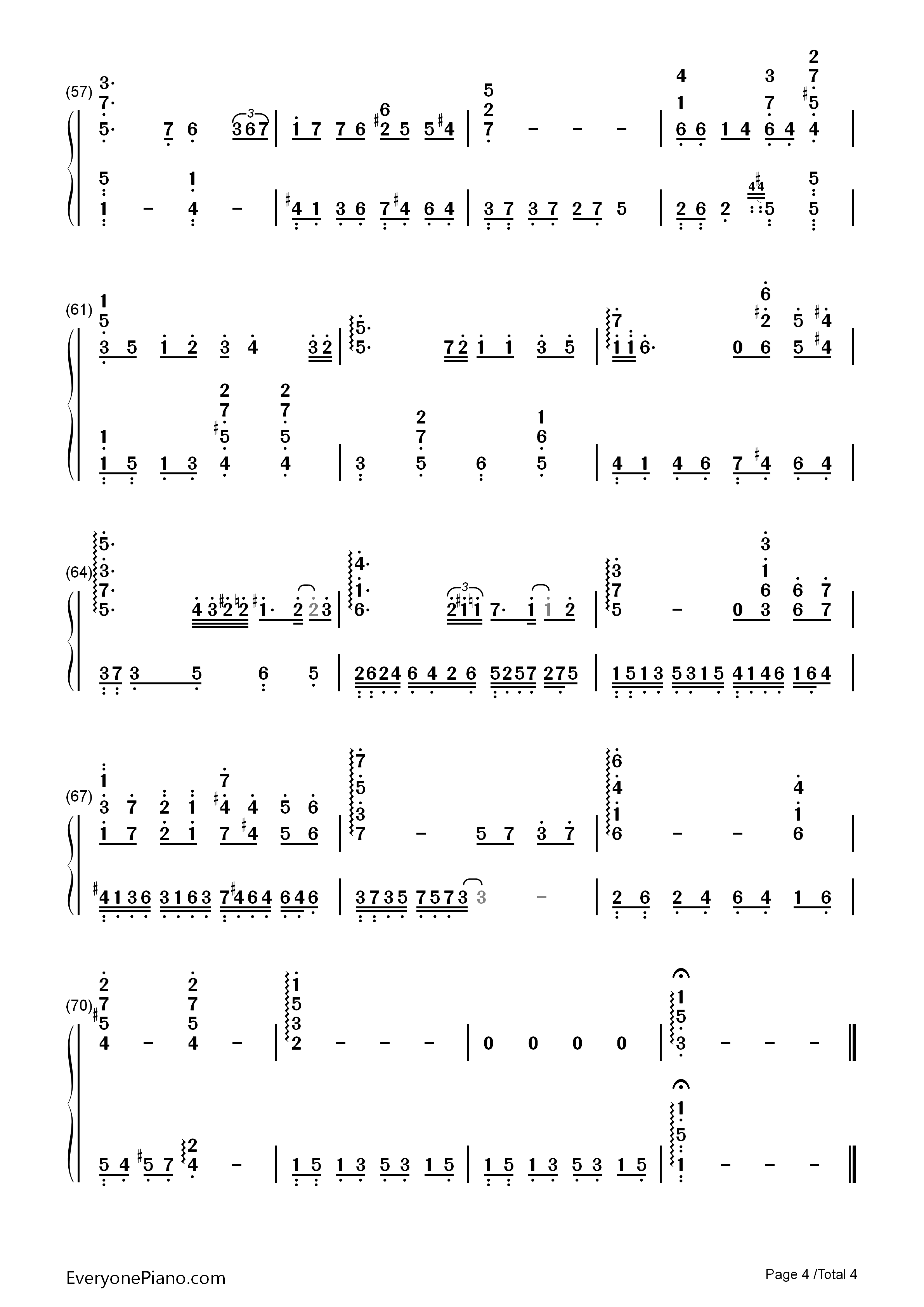 Friends钢琴简谱_久石让演唱