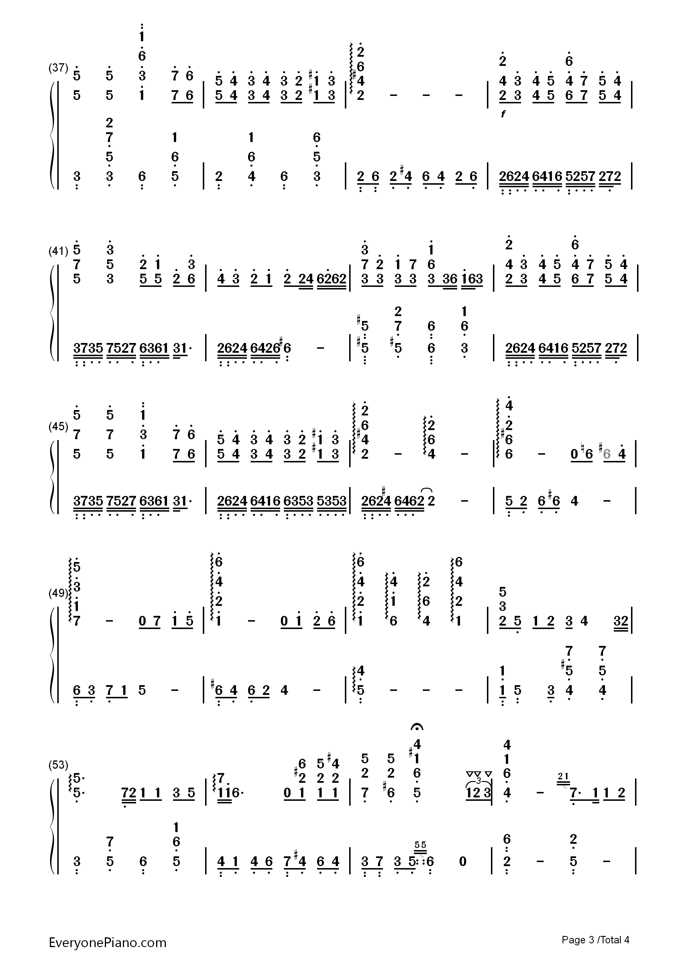 Friends钢琴简谱_久石让演唱