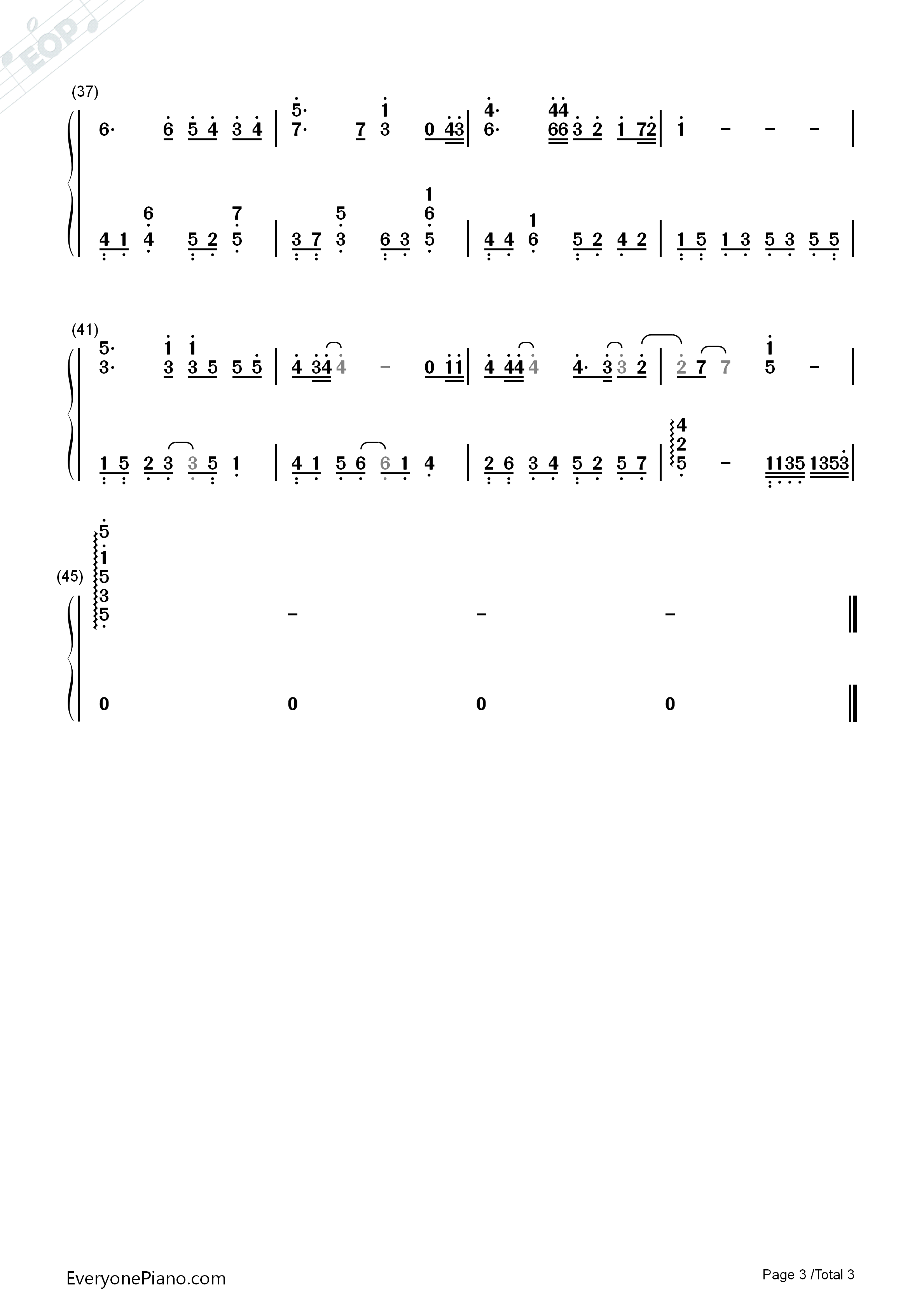 后来简易版钢琴简谱_刘若英演唱