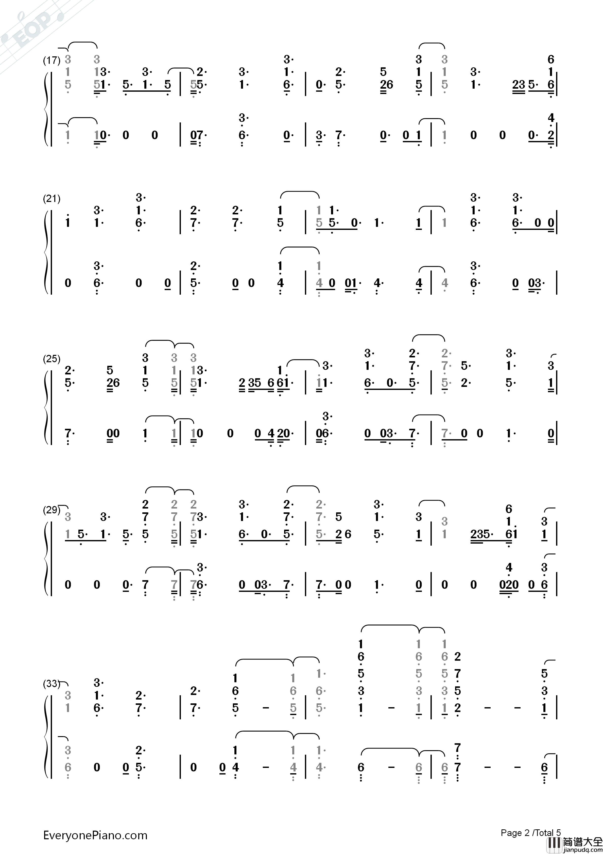 Burning钢琴简谱_Sam_Smith演唱