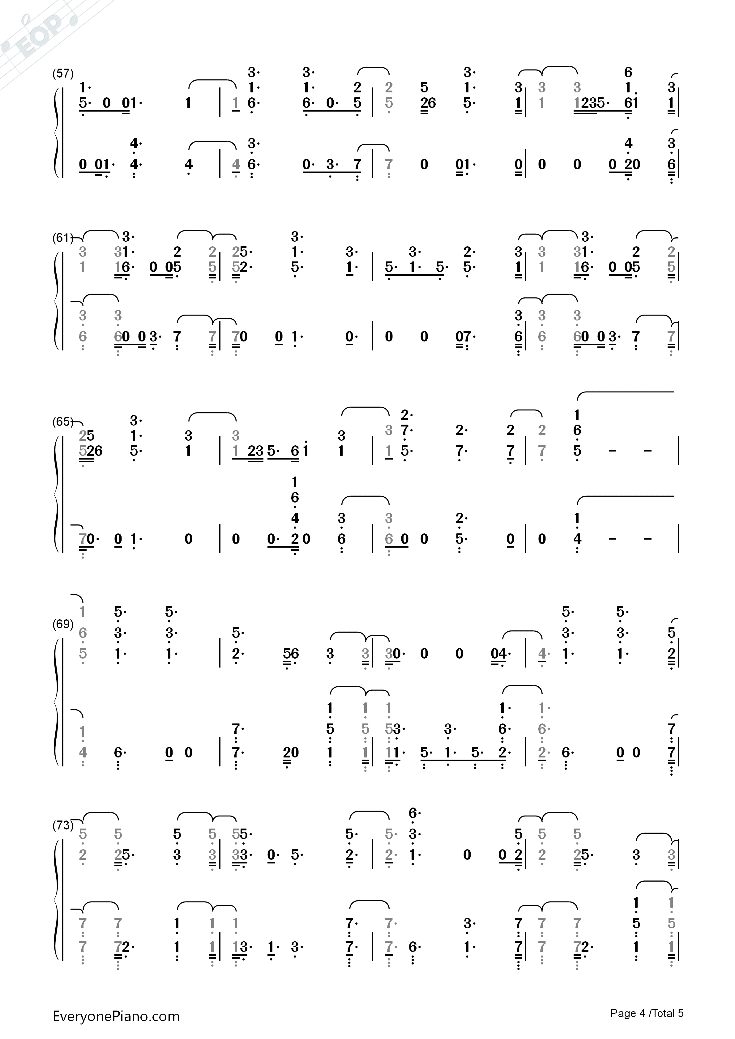 Burning钢琴简谱_Sam_Smith演唱