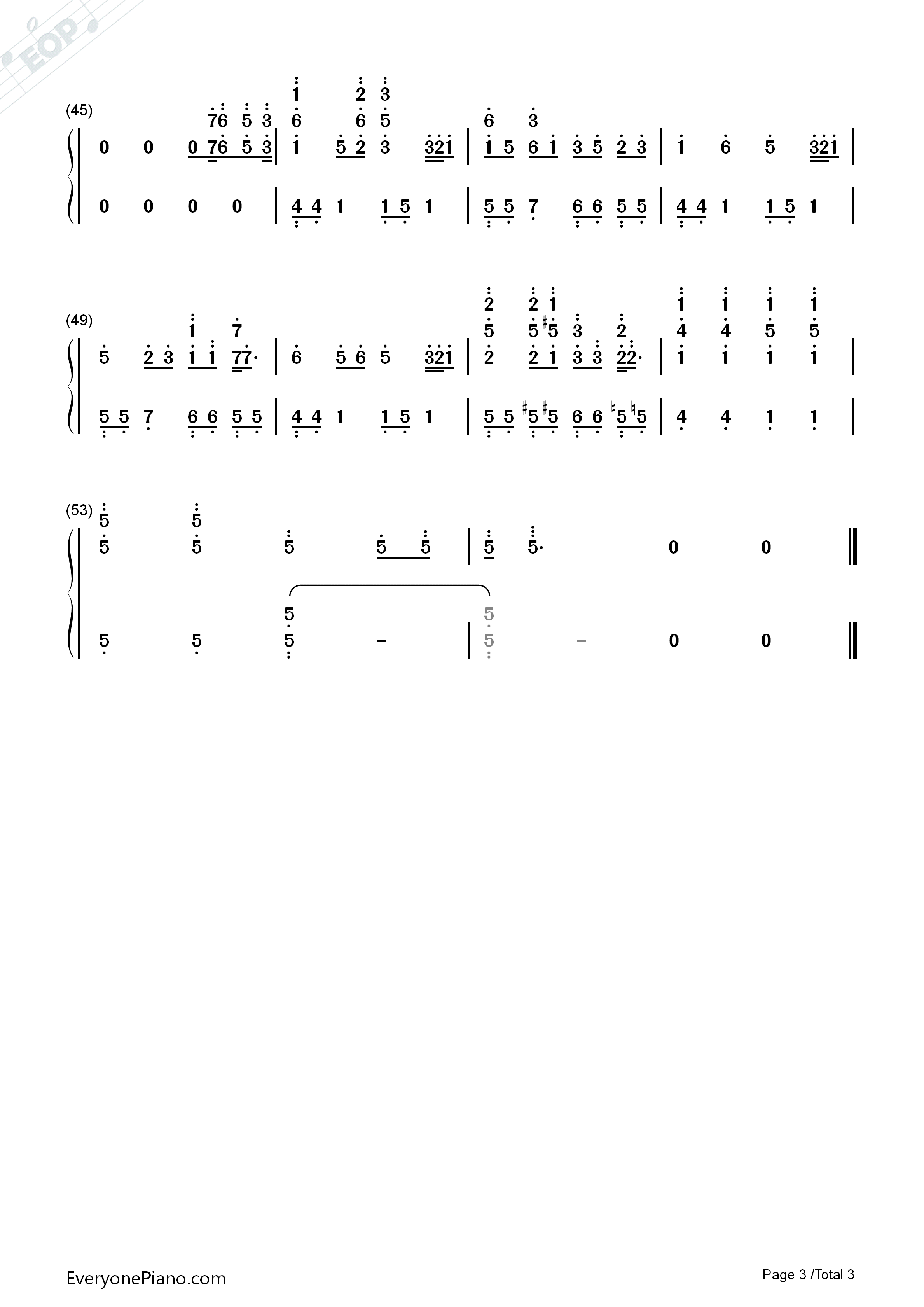 雨き声残响钢琴简谱_ゆめこ演唱