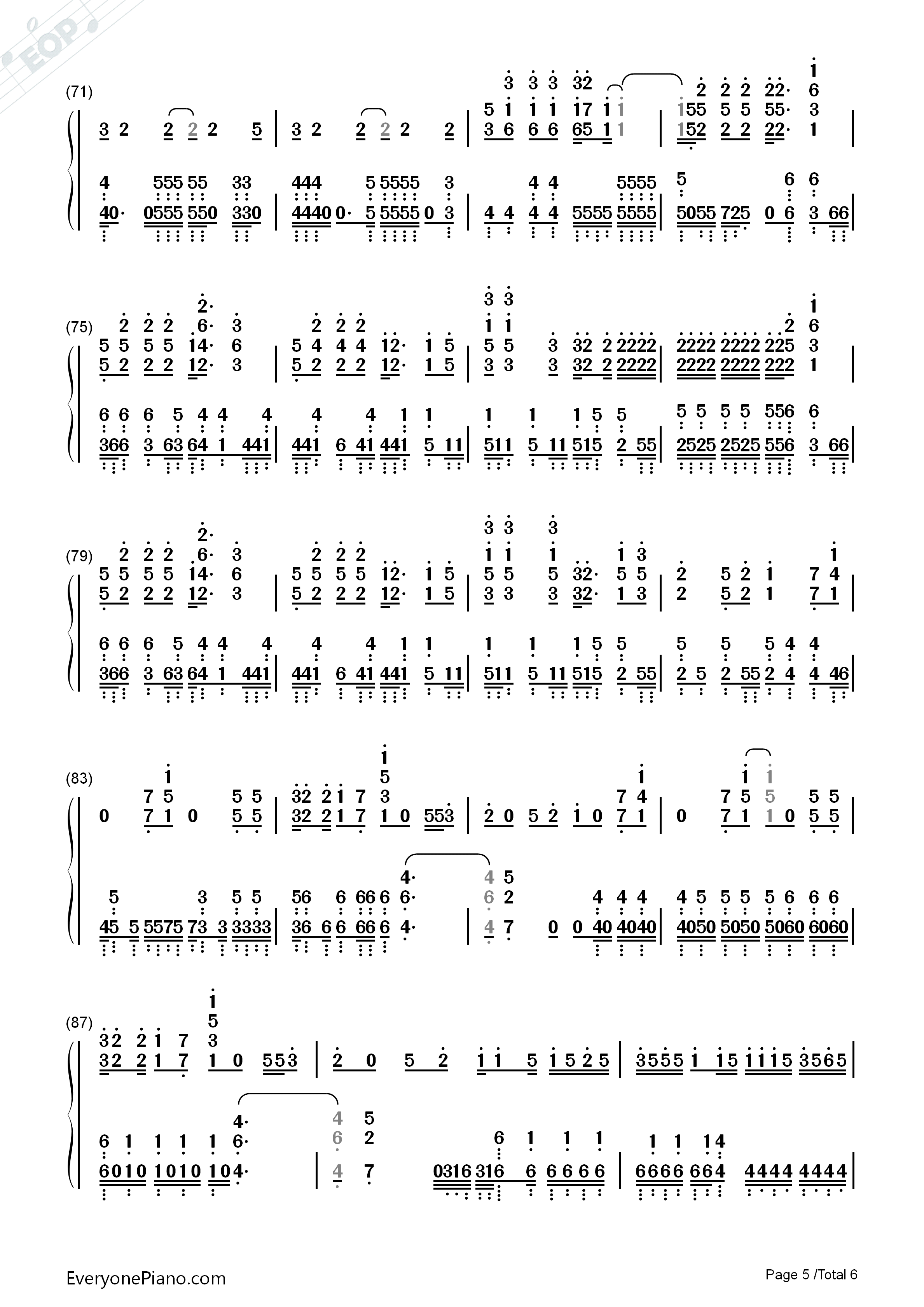 空に歌えば钢琴简谱_amazarashi演唱