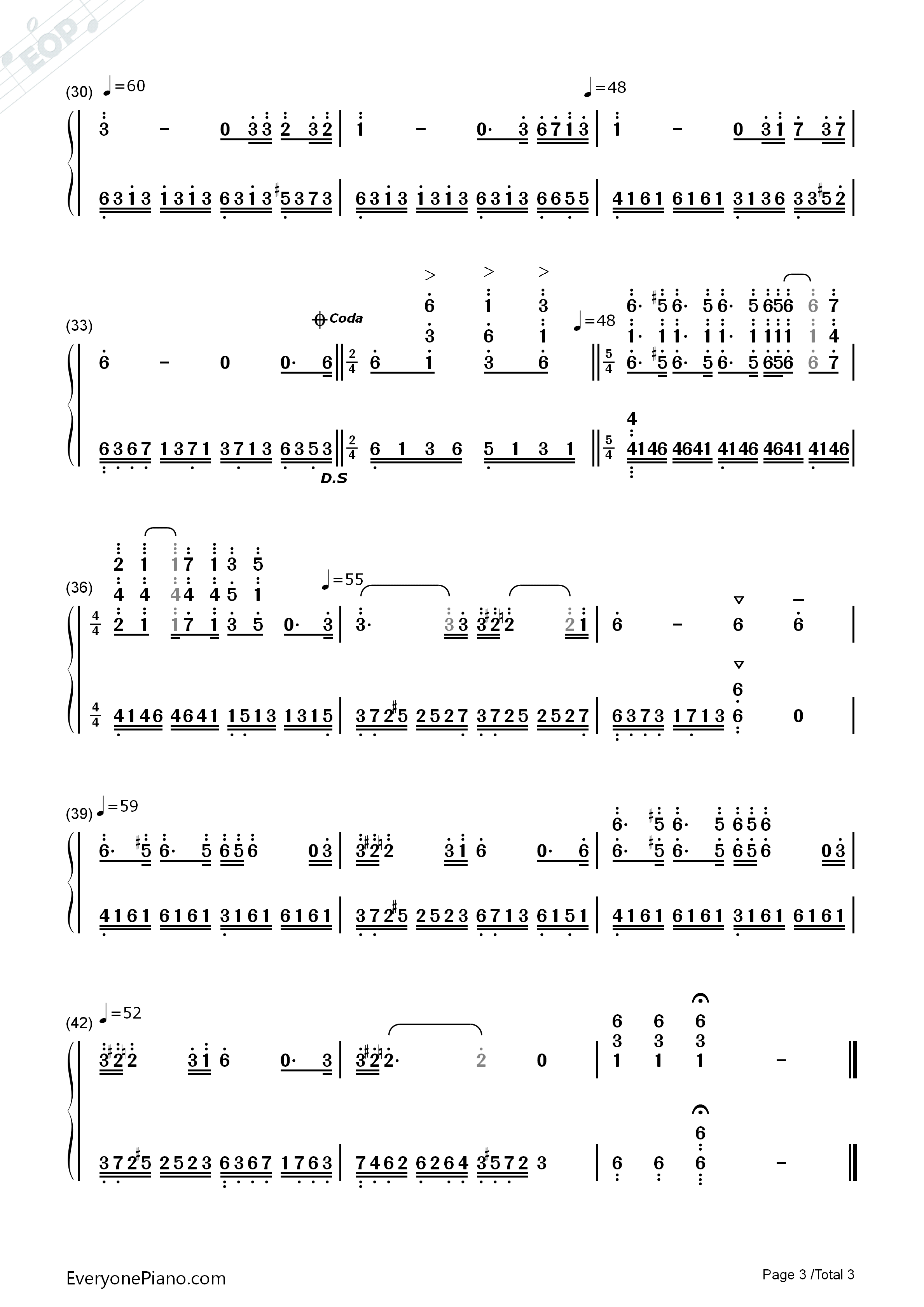 爱莲娜钢琴简谱_克莱德曼演唱