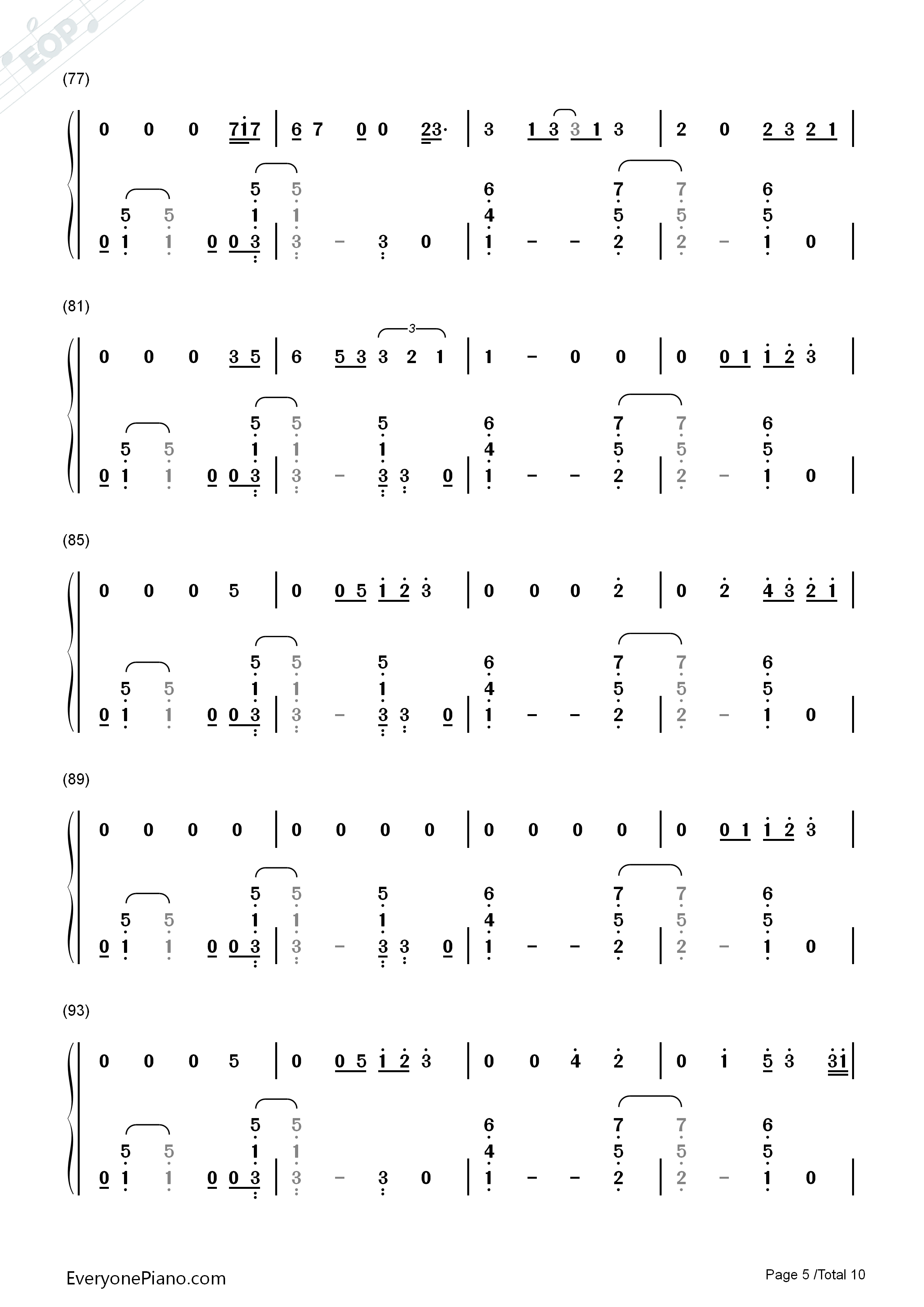 Thinking_Out_Loud钢琴简谱_Ed_Sheeran演唱