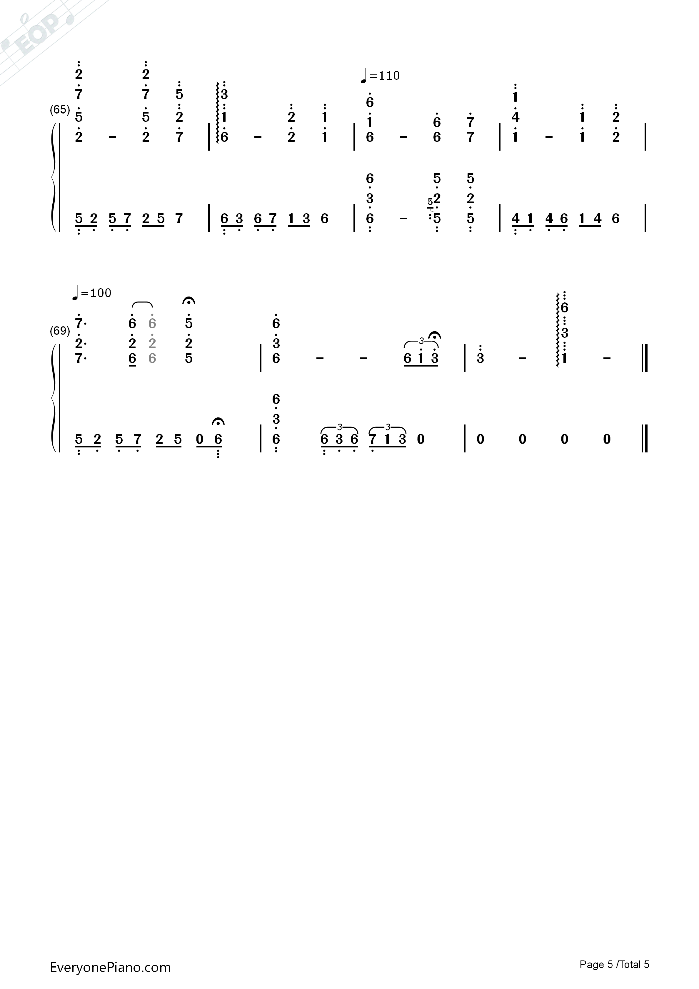 紅楼_～_Eastern_Dream钢琴简谱_东方Project演唱