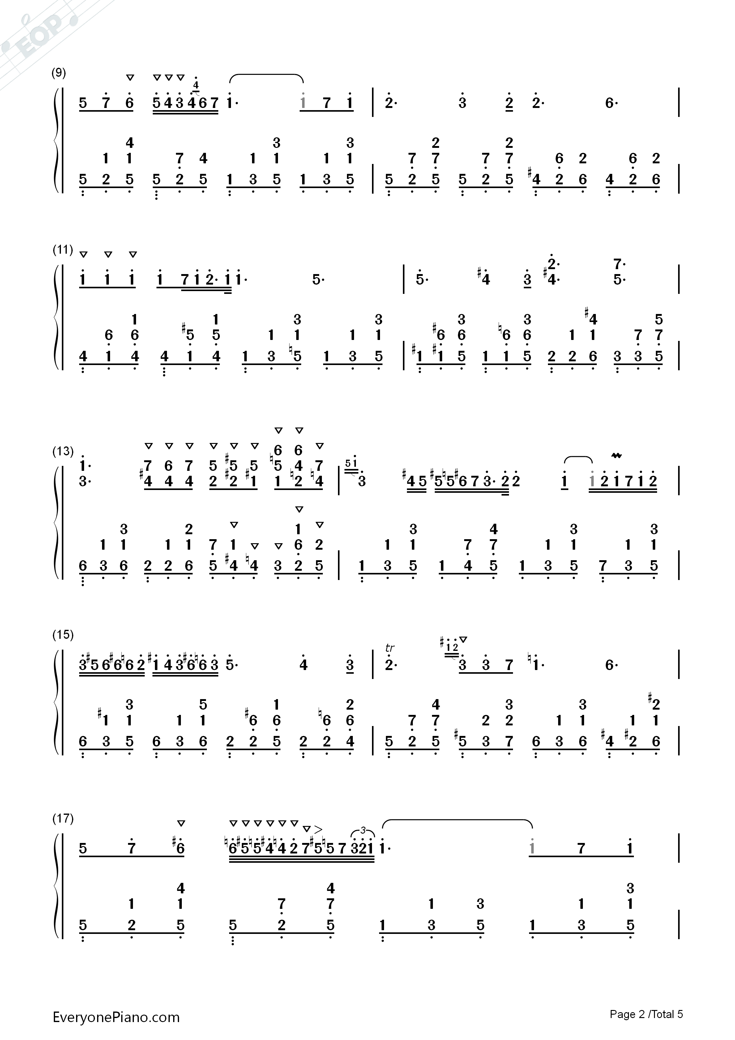 降E大调夜曲钢琴简谱_肖邦演唱