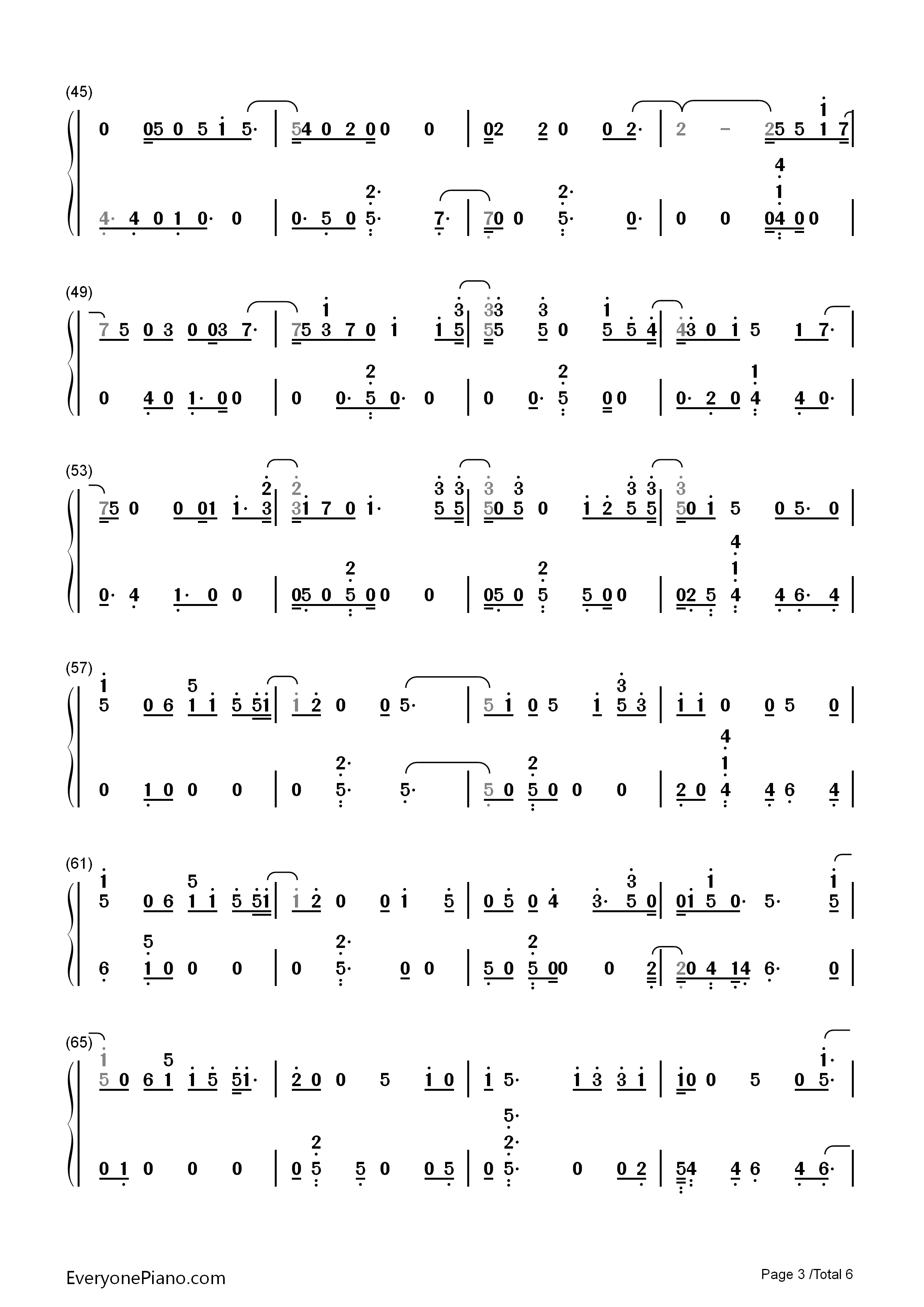 Power钢琴简谱_EXO演唱