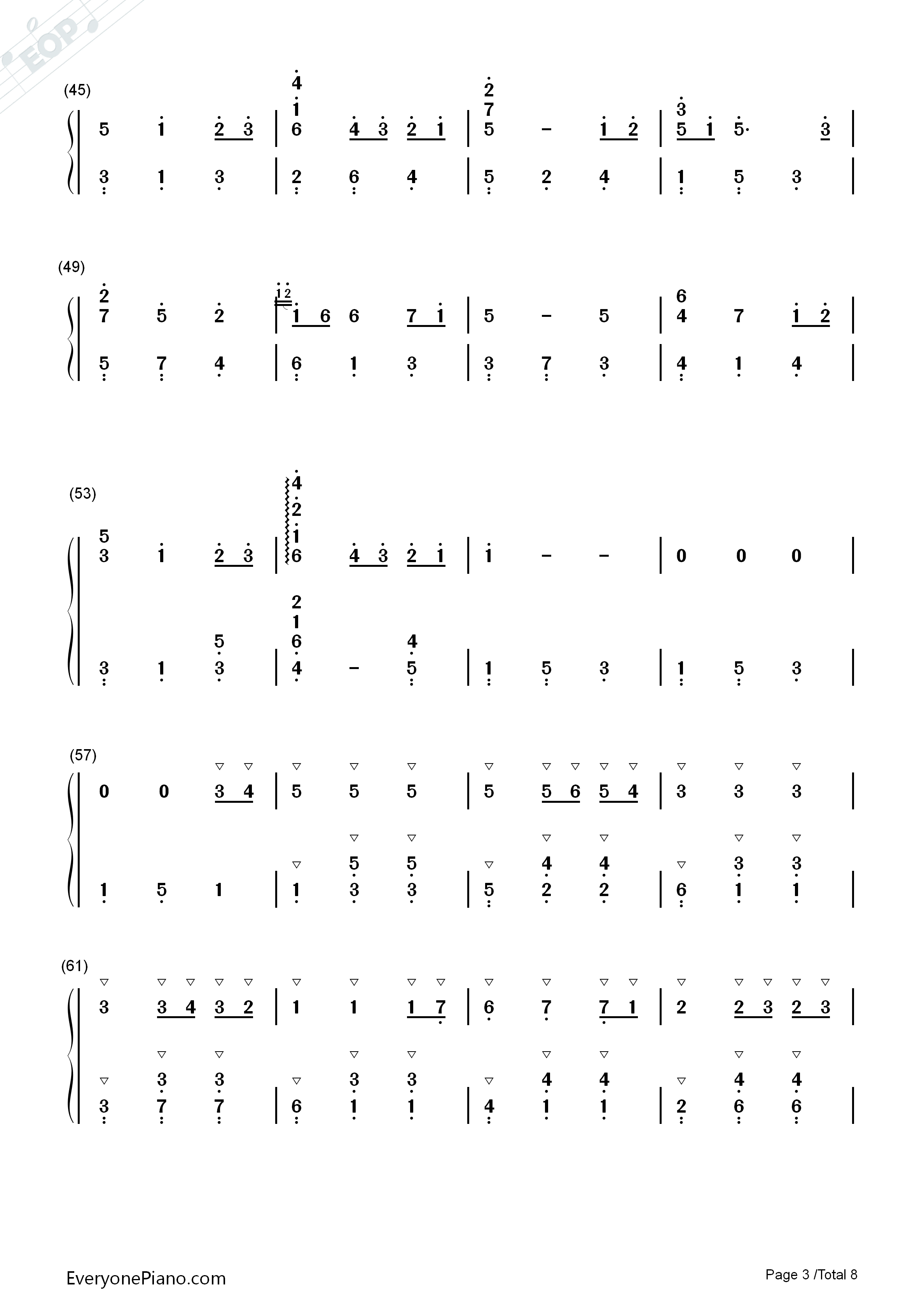 いつも何度でも钢琴简谱_木村弓演唱