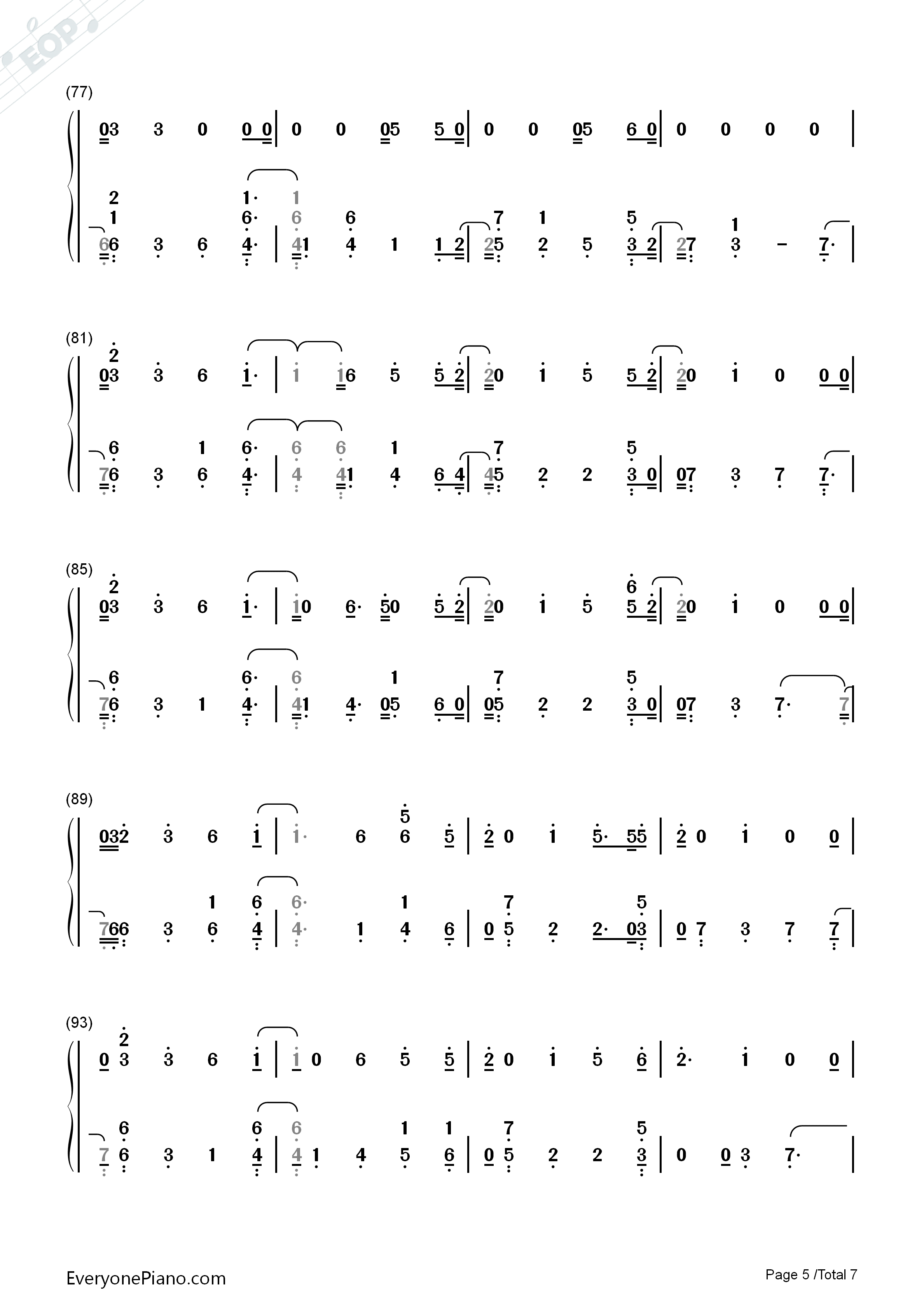 So_Far_Away钢琴简谱_Martin_Garrix_David_Guetta演唱