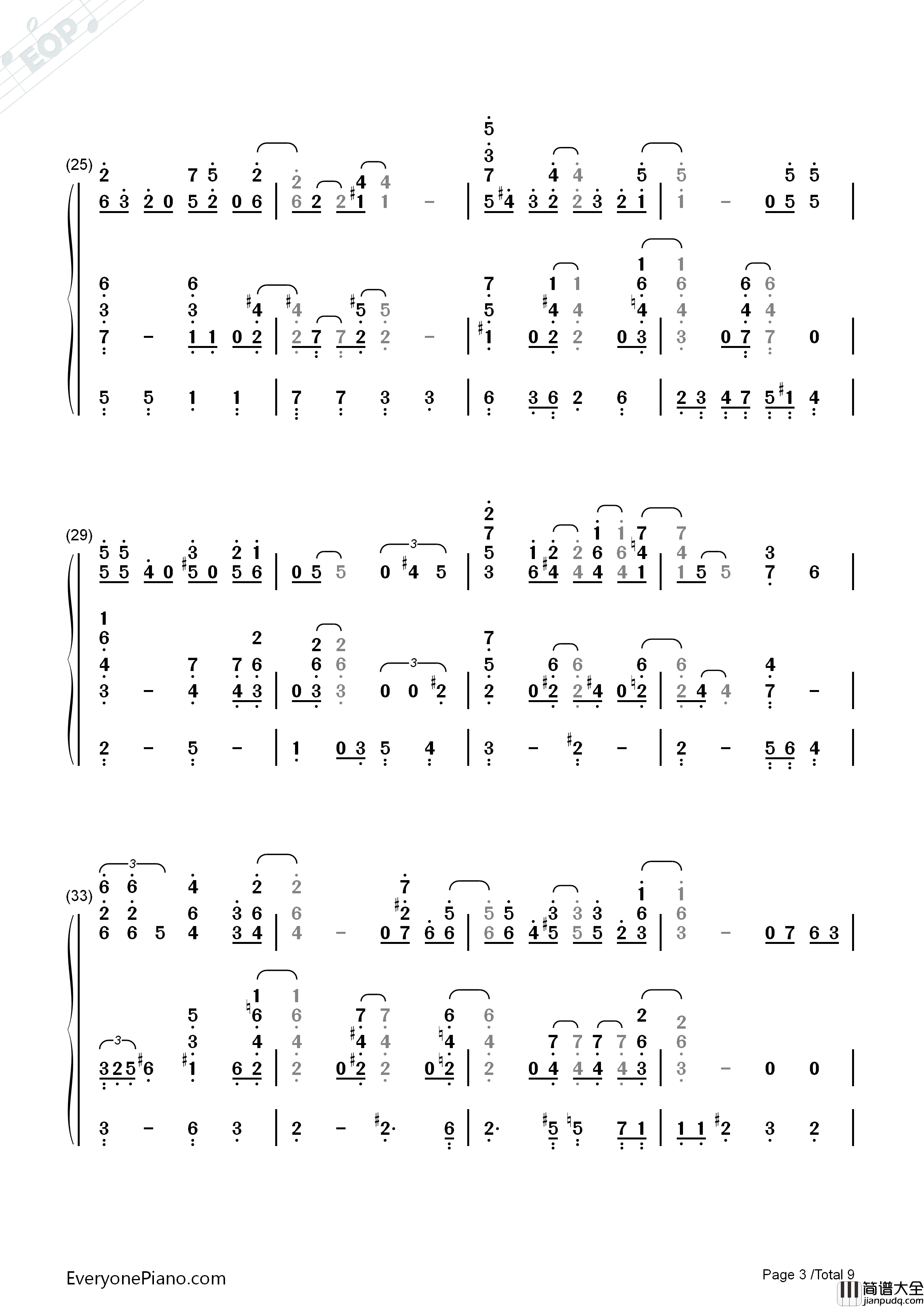 Let_It_Snow,_Let_It_Snow,_Let_It_Snow钢琴简谱_Beegie_Adair演唱