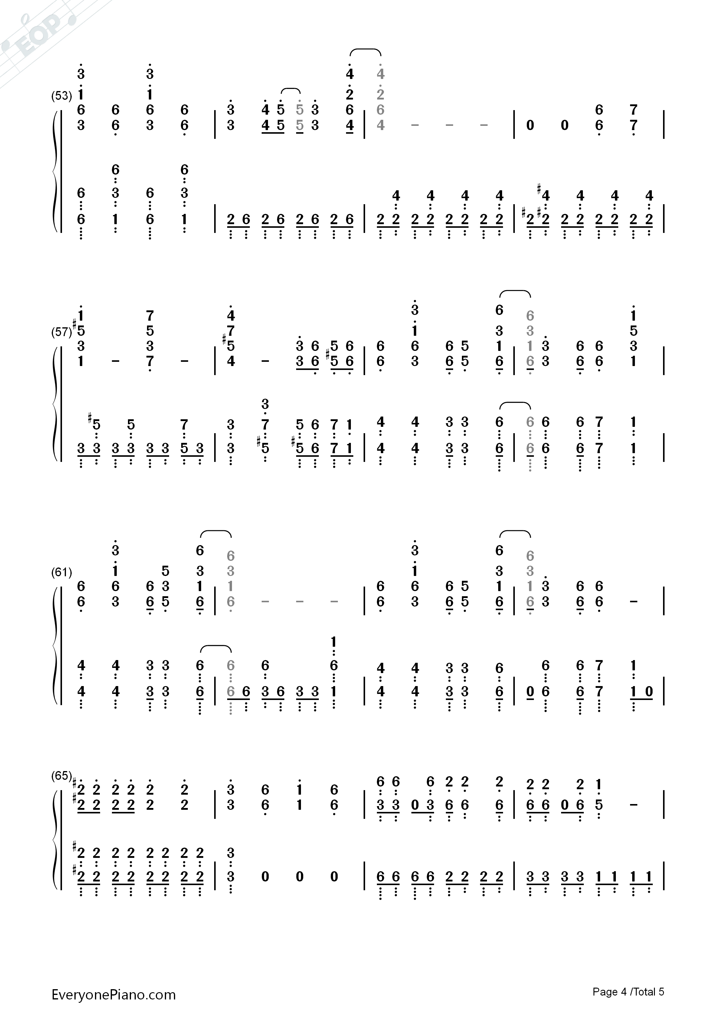 GO_CRY_GO钢琴简谱_OxT演唱