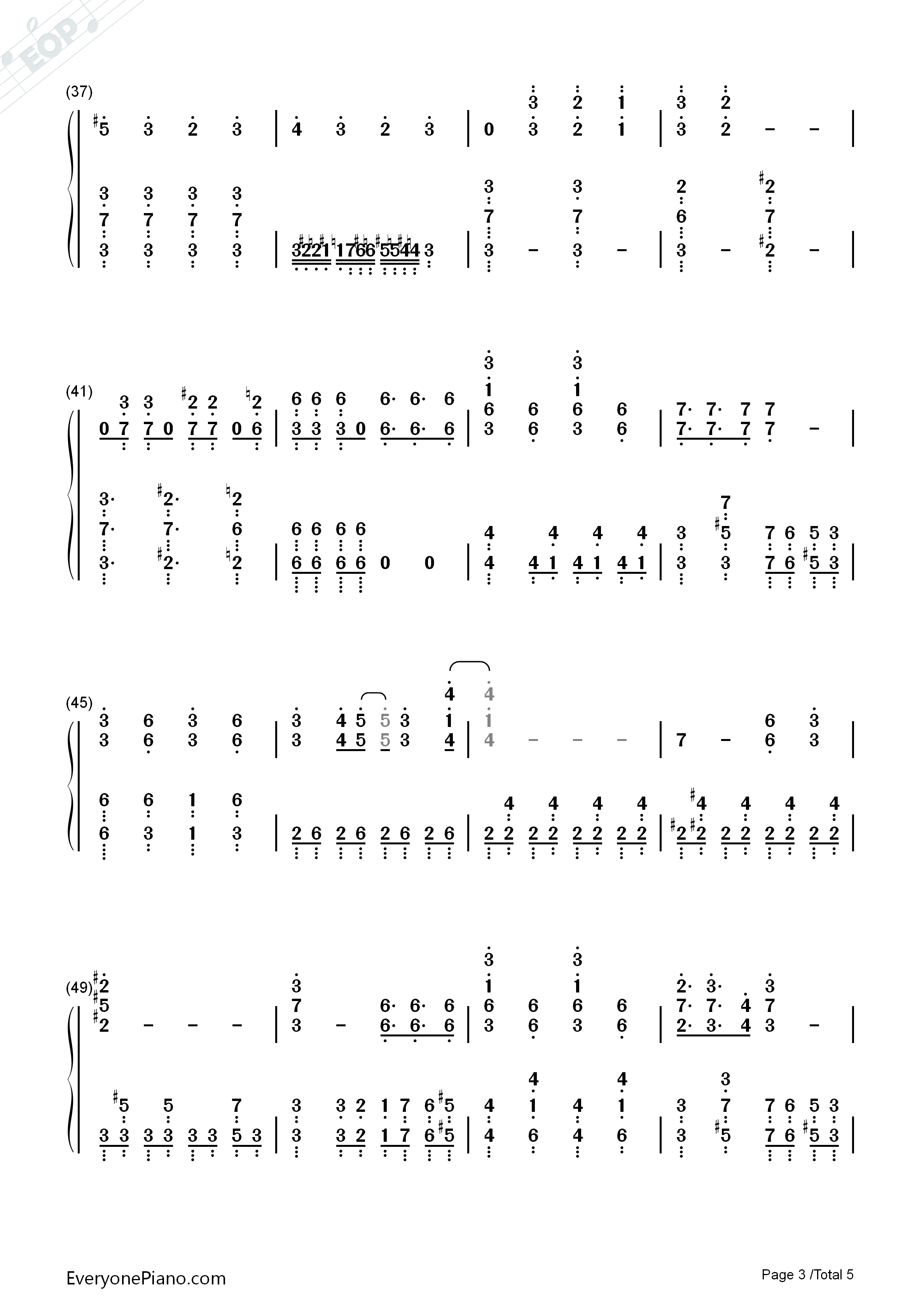 GO_CRY_GO钢琴简谱_OxT演唱