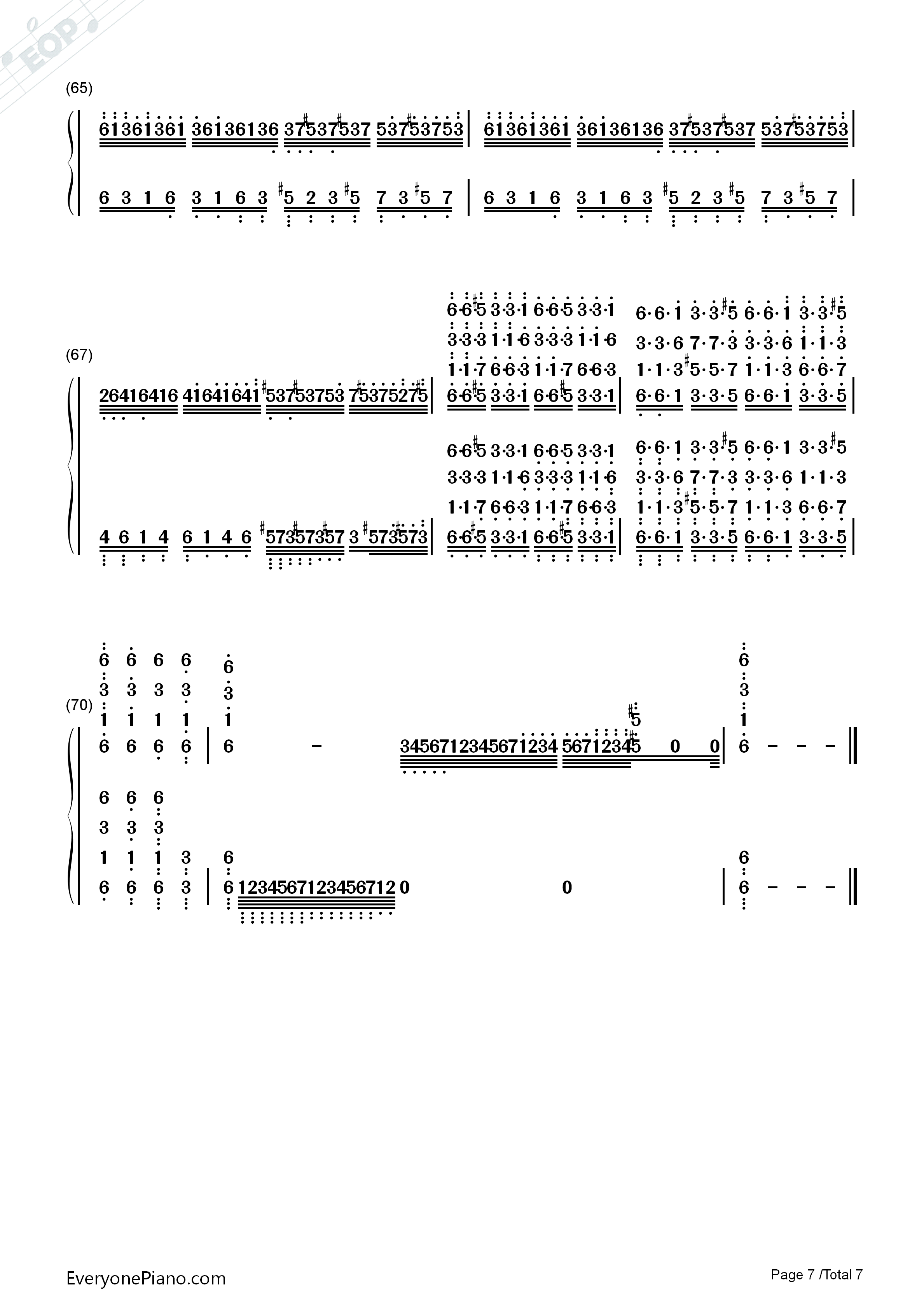 葛里格钢琴协奏曲钢琴简谱_马克西姆演唱