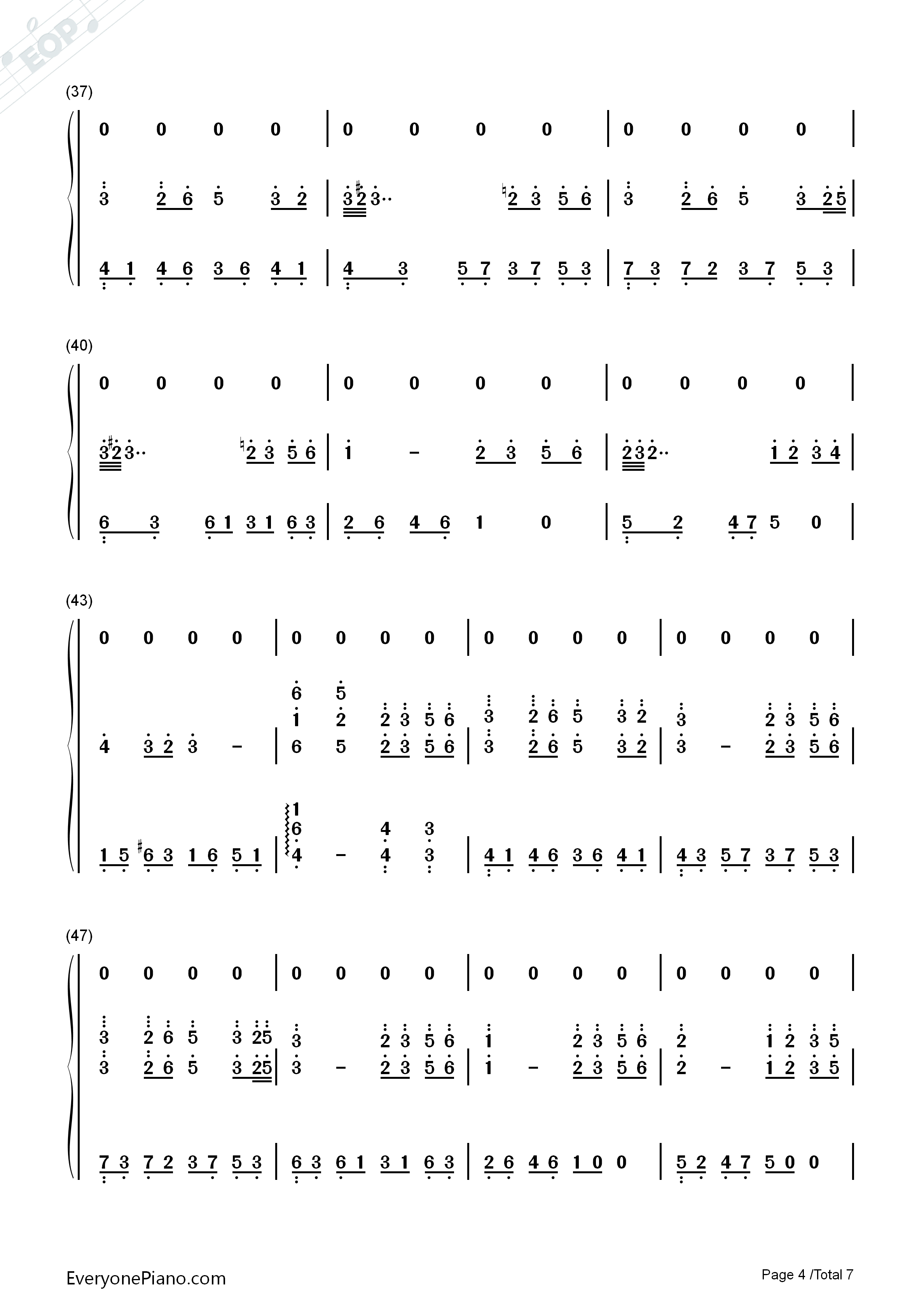 雨下一整晚钢琴简谱_周杰伦演唱