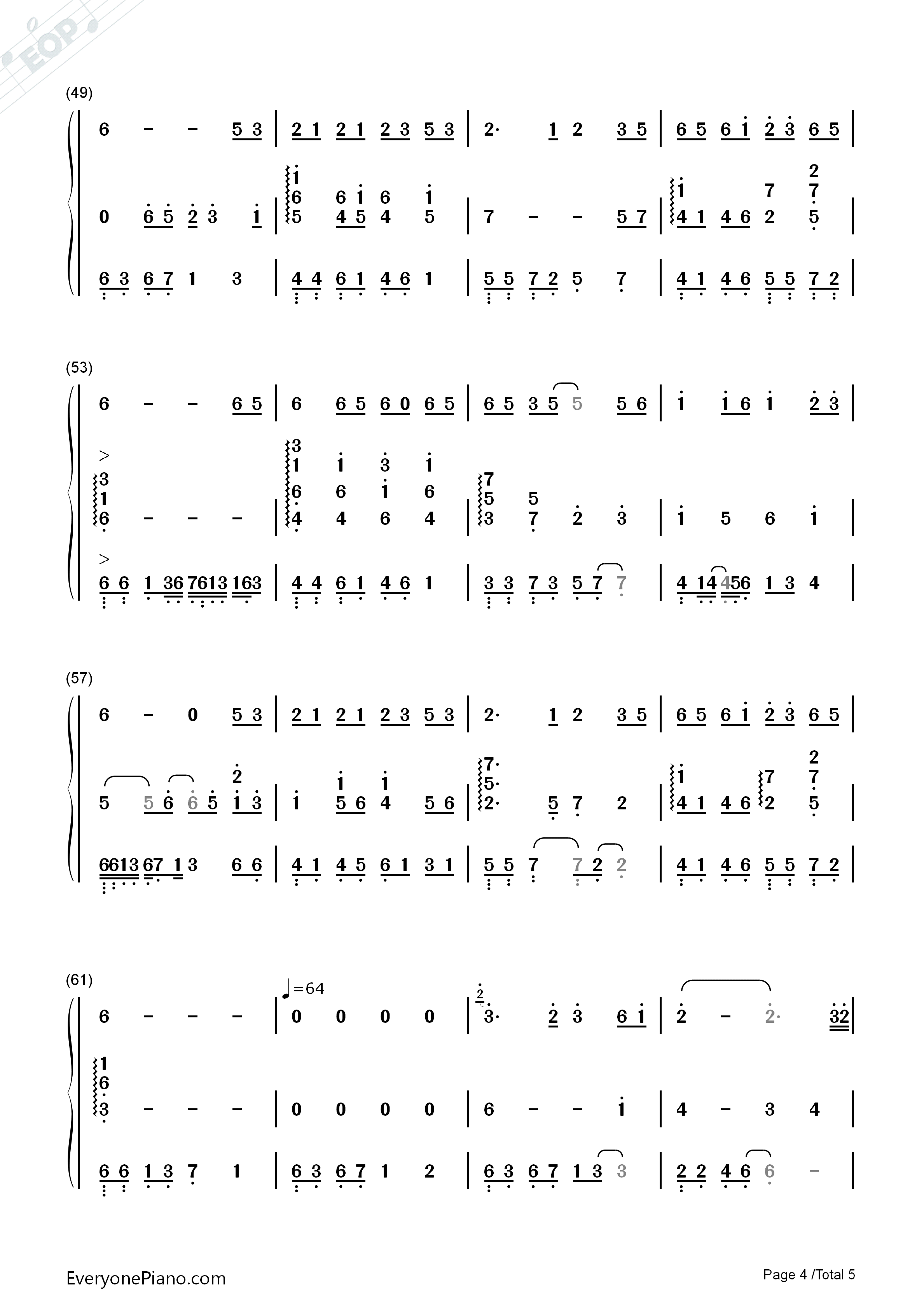 绿野仙踪钢琴简谱_陈悦_马克演唱