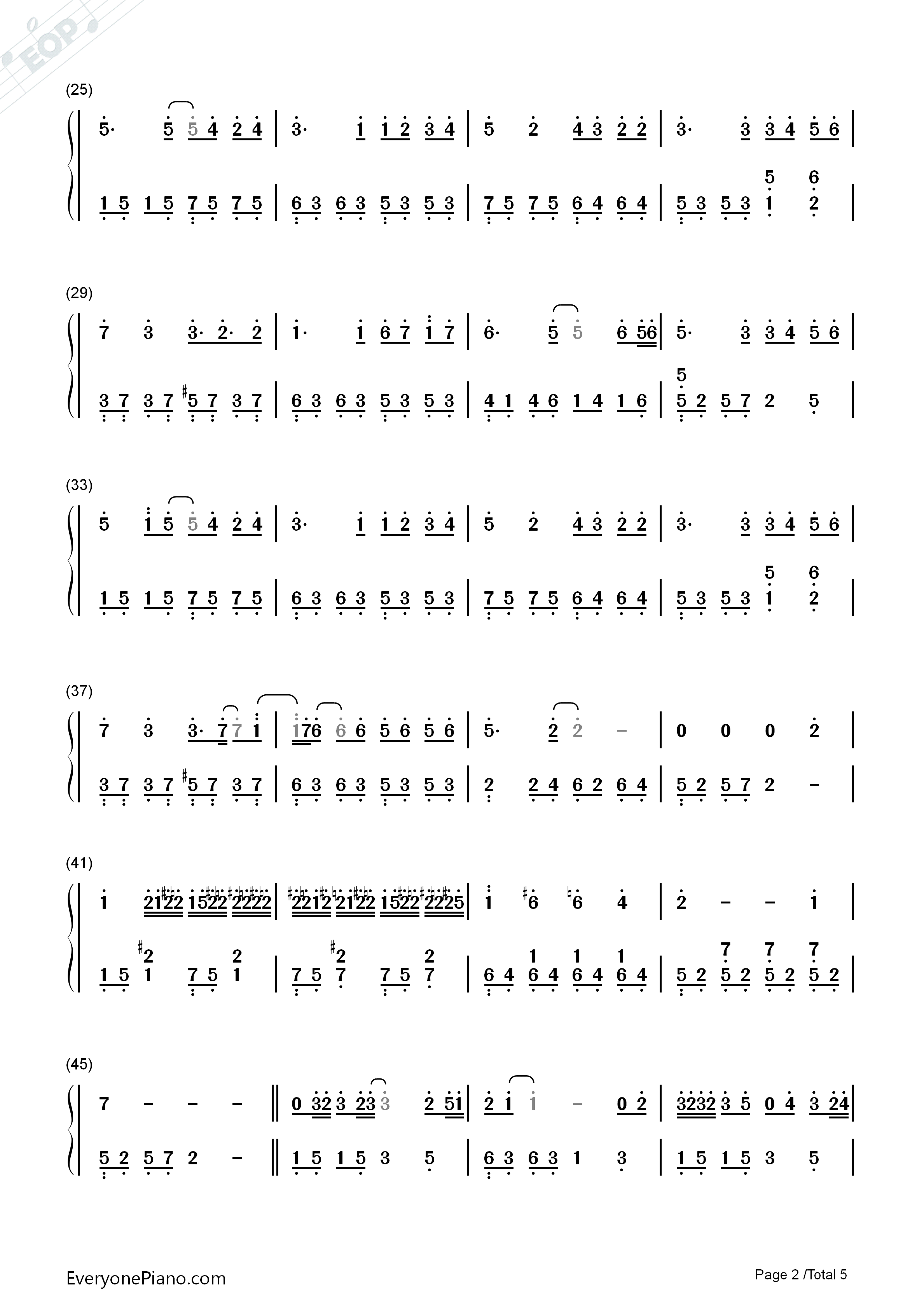 成全钢琴简谱_林宥嘉演唱