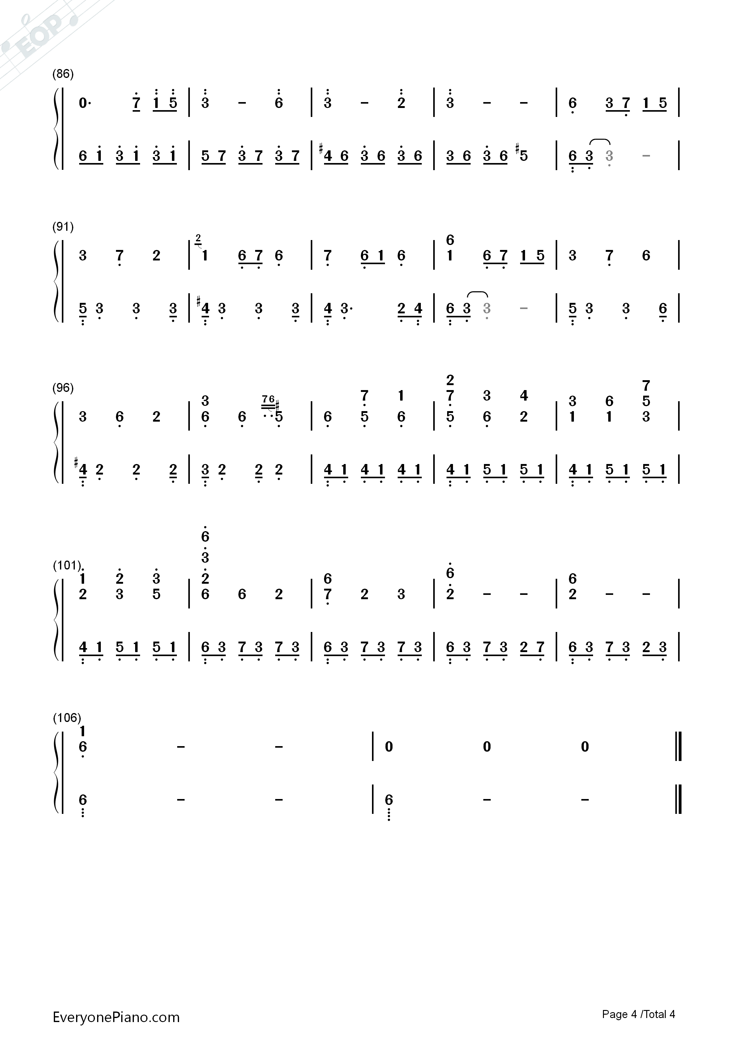 My_Heart_Is_Crying钢琴简谱_Stairway_Games演唱