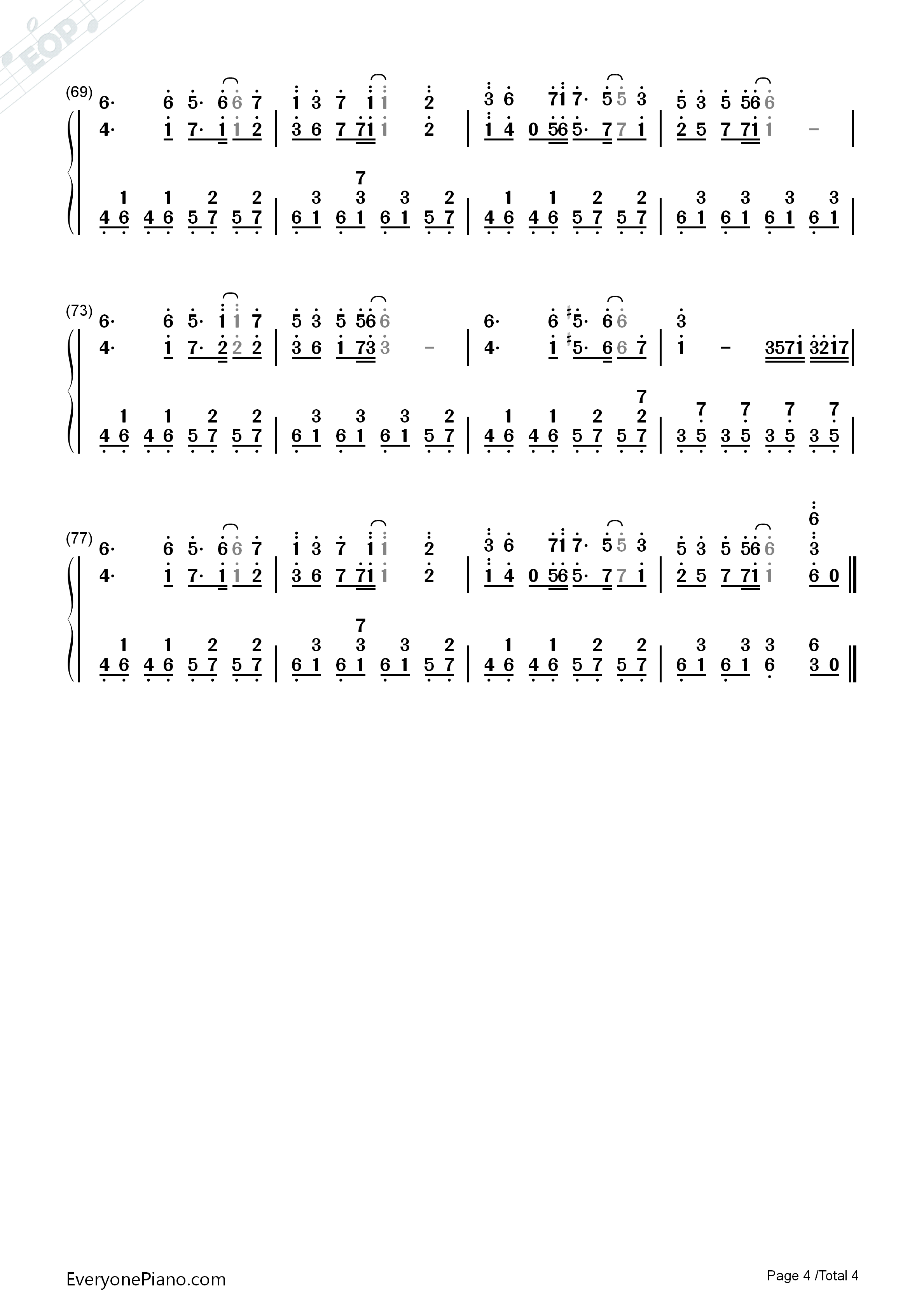 上海红茶馆～Chinese_Tea钢琴简谱_东方Project演唱