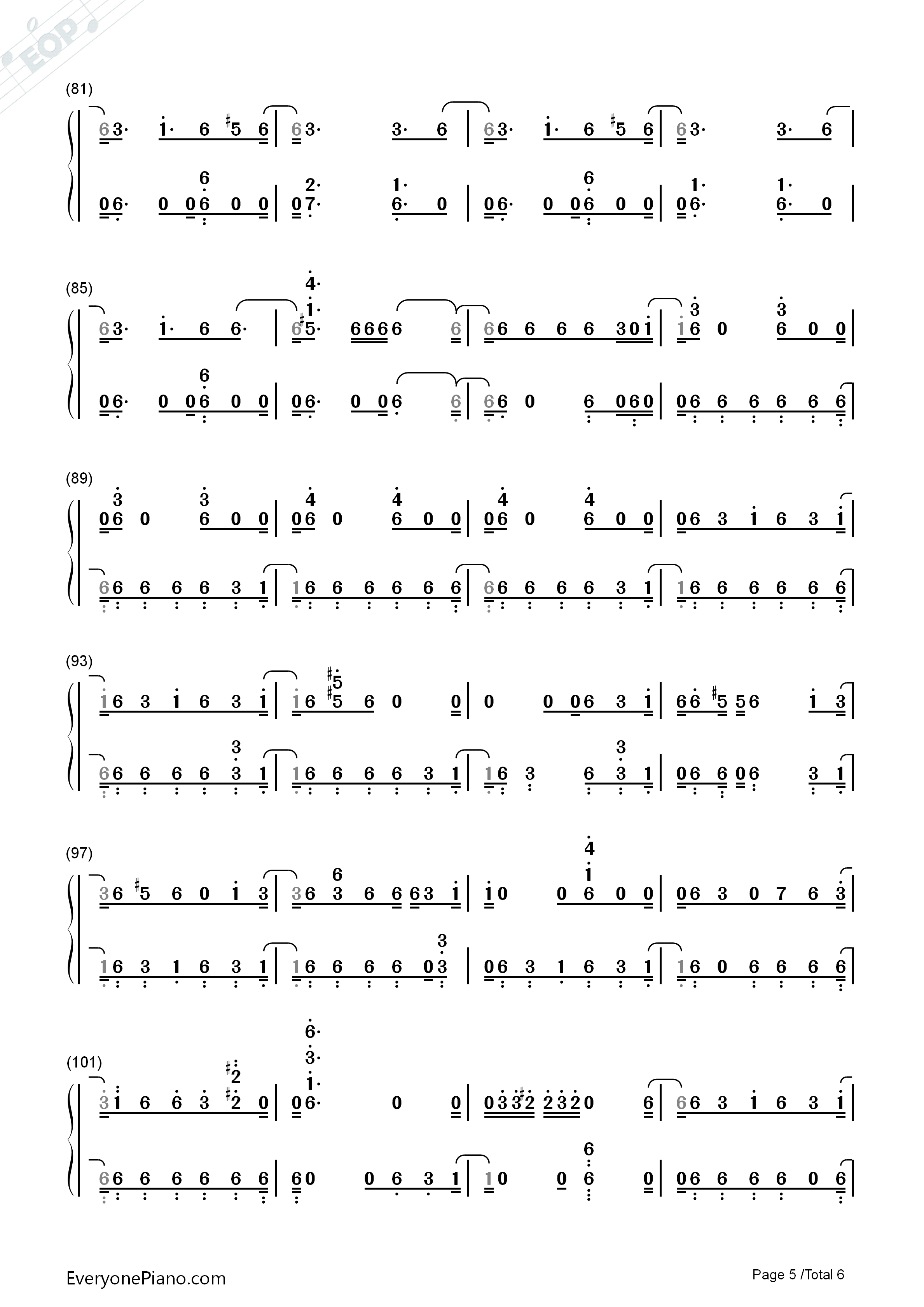 The_Spark钢琴简谱_John_Williams演唱