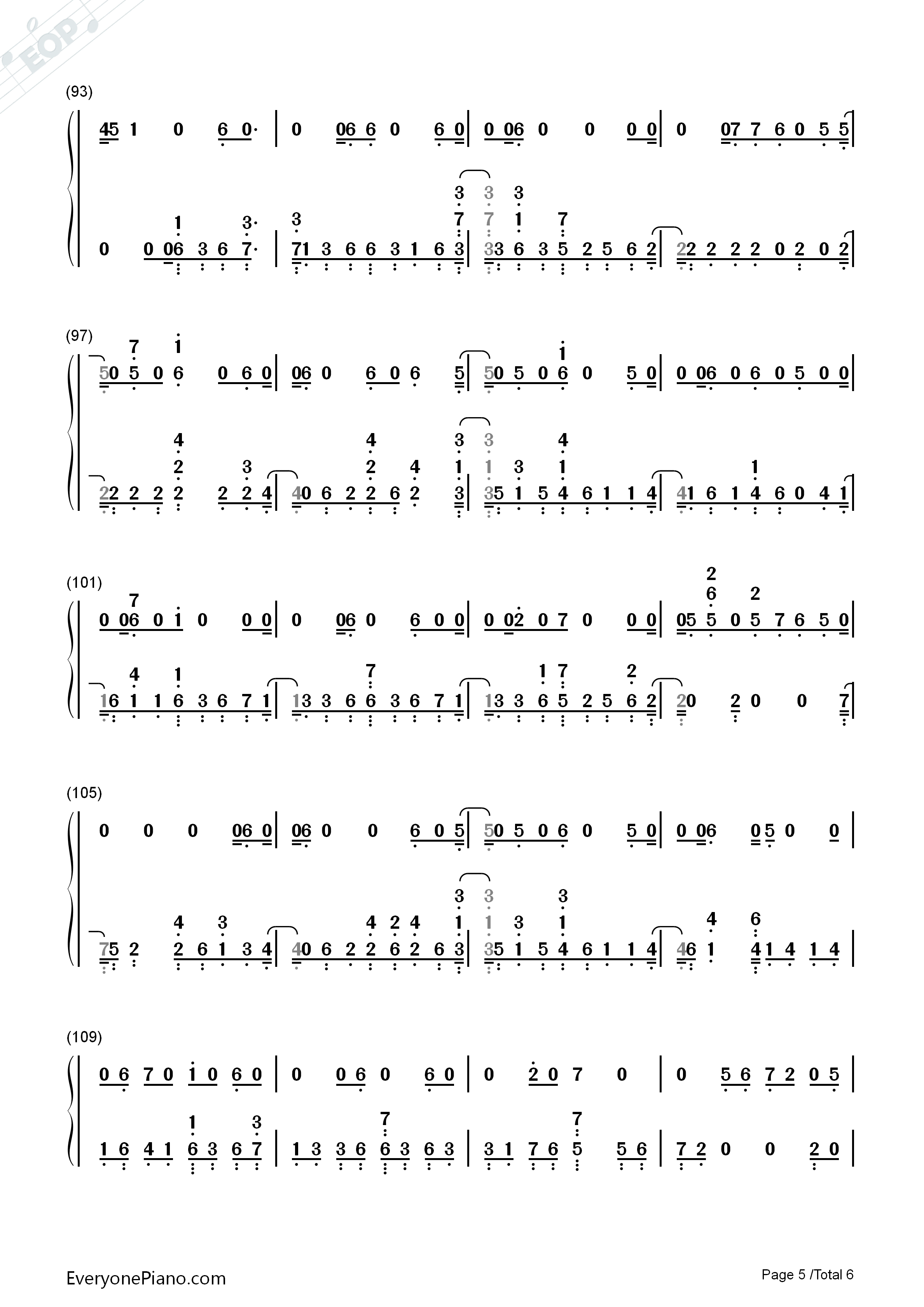 For_You钢琴简谱_Liam_Payne_Rita_Ora演唱