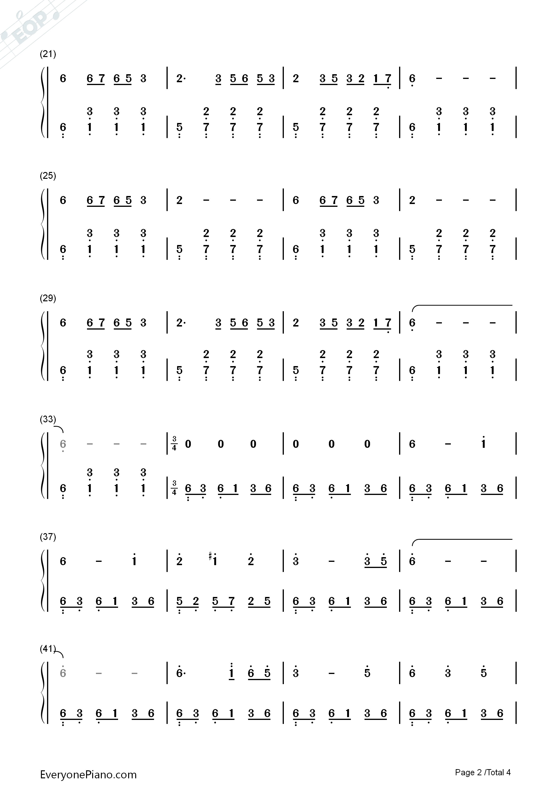 花儿与少年钢琴简谱_中国国家交响乐团演唱