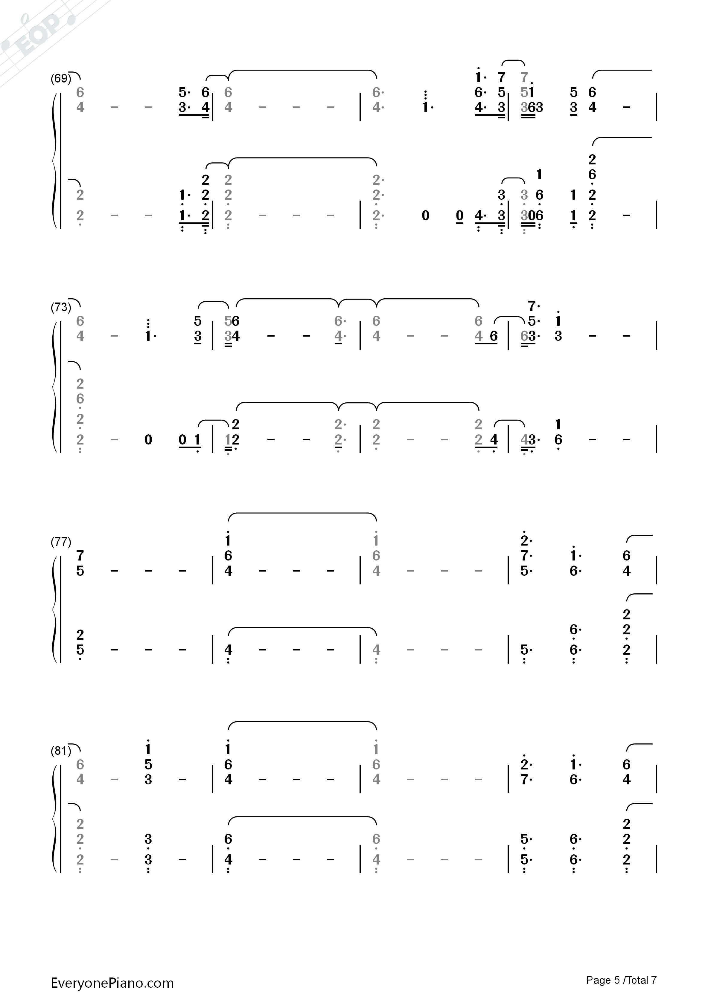 Out_Of_My_Head钢琴简谱_Charli_XCX演唱