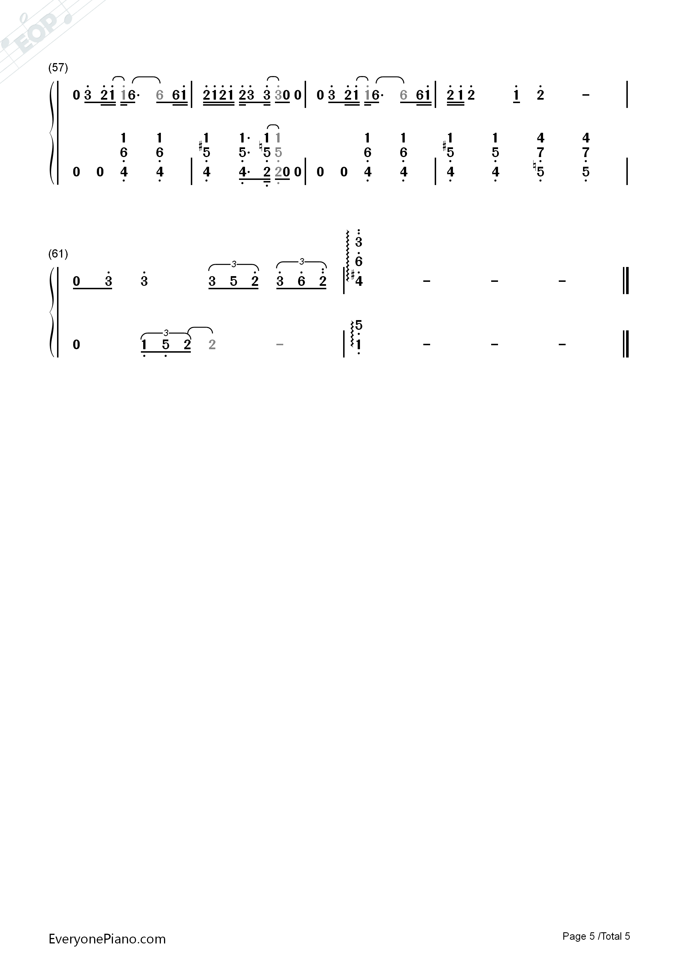 说散就散钢琴简谱_袁娅维演唱