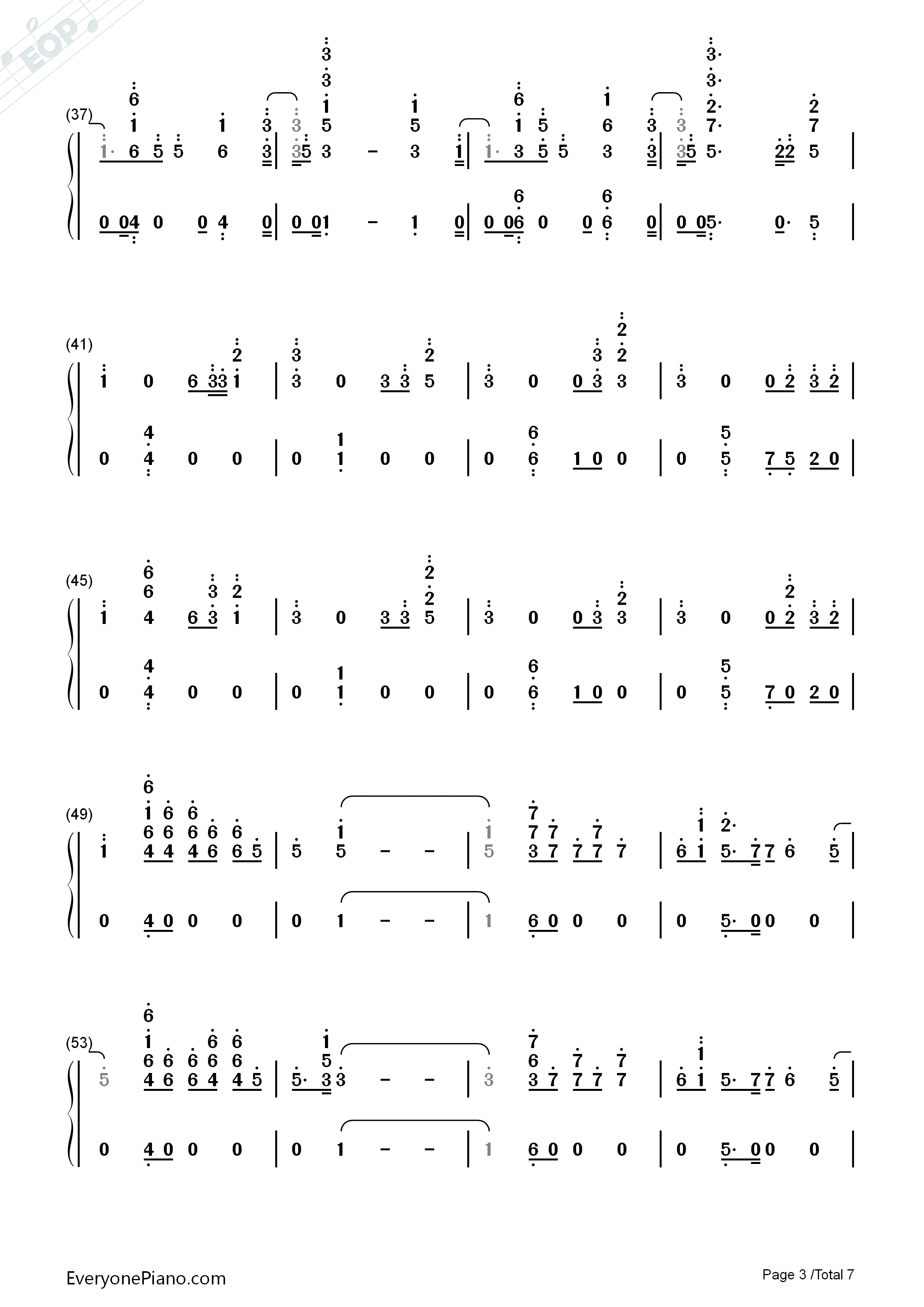 I_Know_You钢琴简谱_Craig_David_Bastille演唱