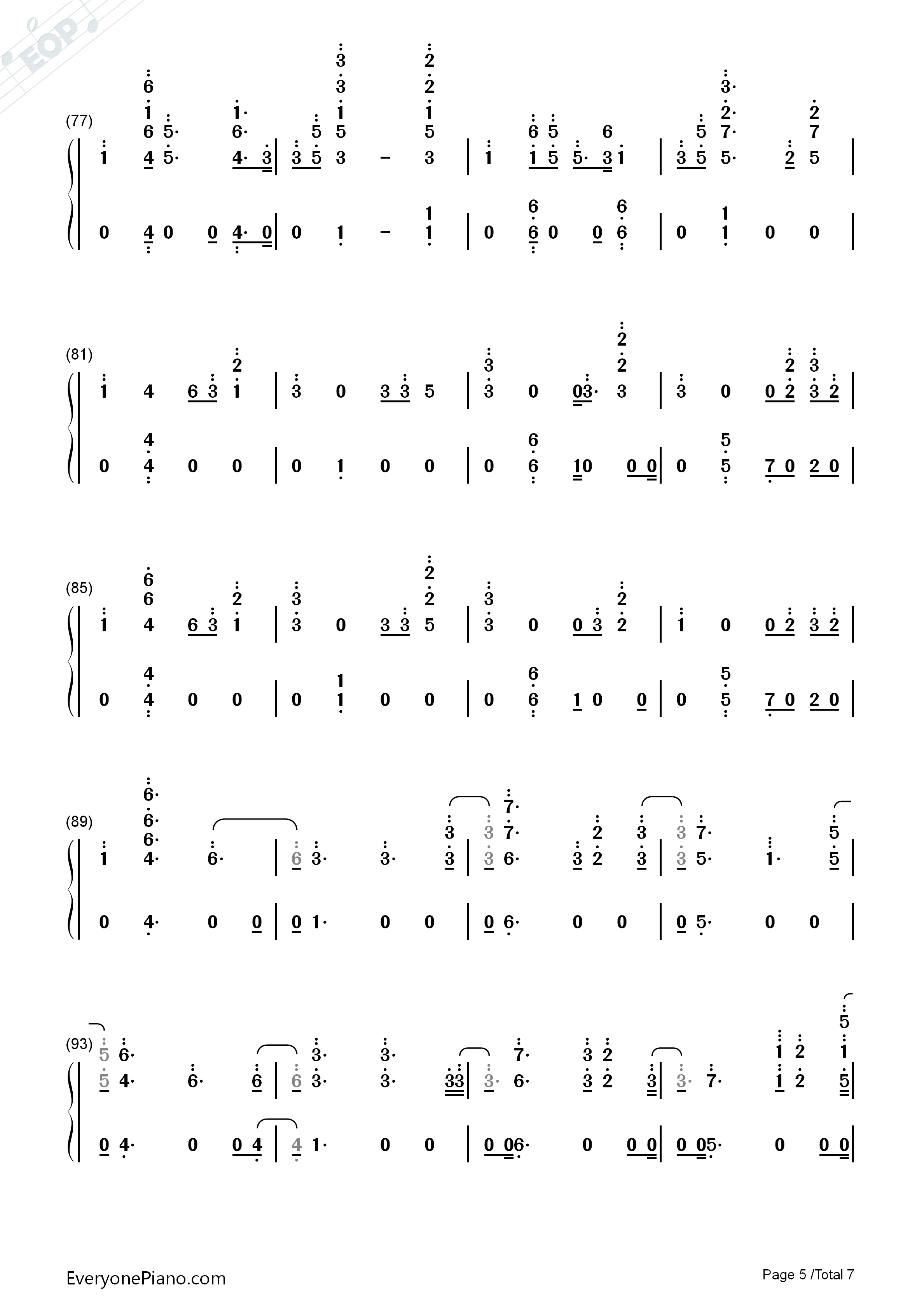 I_Know_You钢琴简谱_Craig_David_Bastille演唱