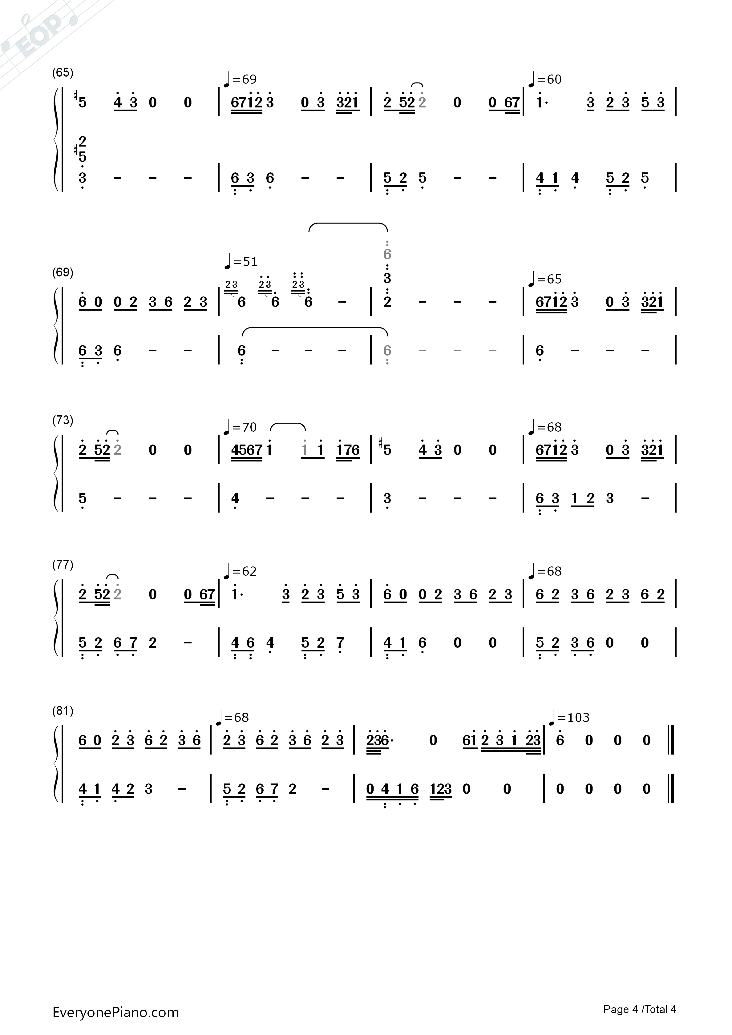 昔日钢琴简谱_渡梓演唱