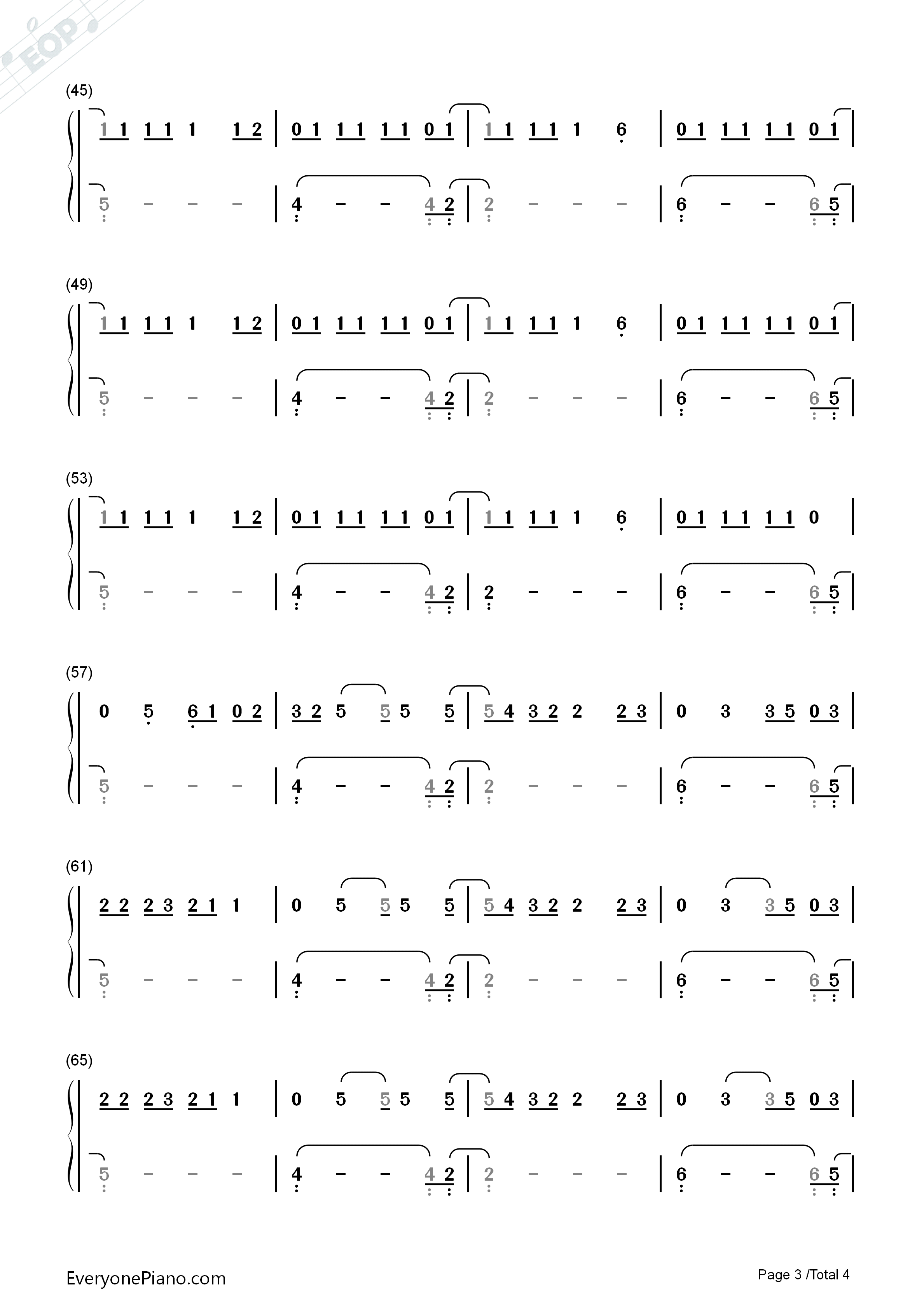 Domino钢琴简谱_Jessie_J演唱