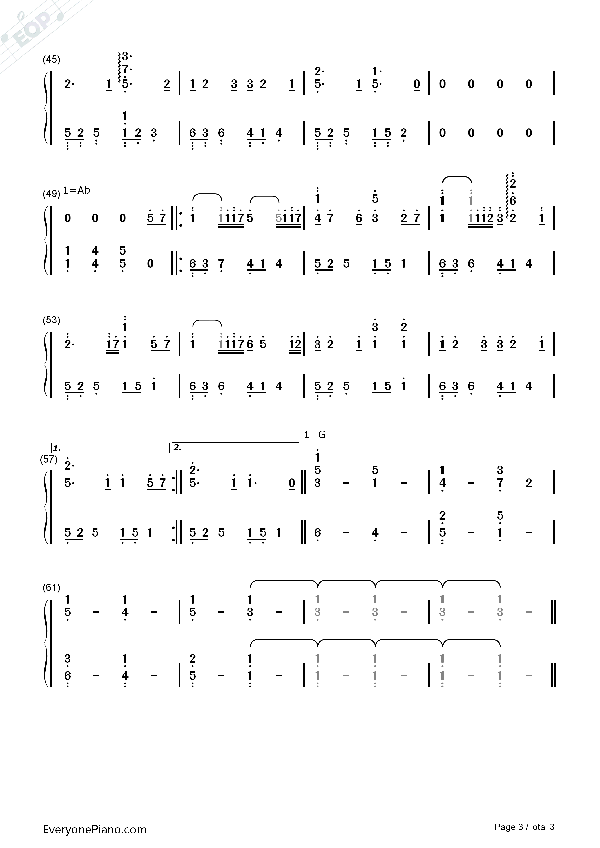 Beyond_the_Memory钢琴简谱_July演唱