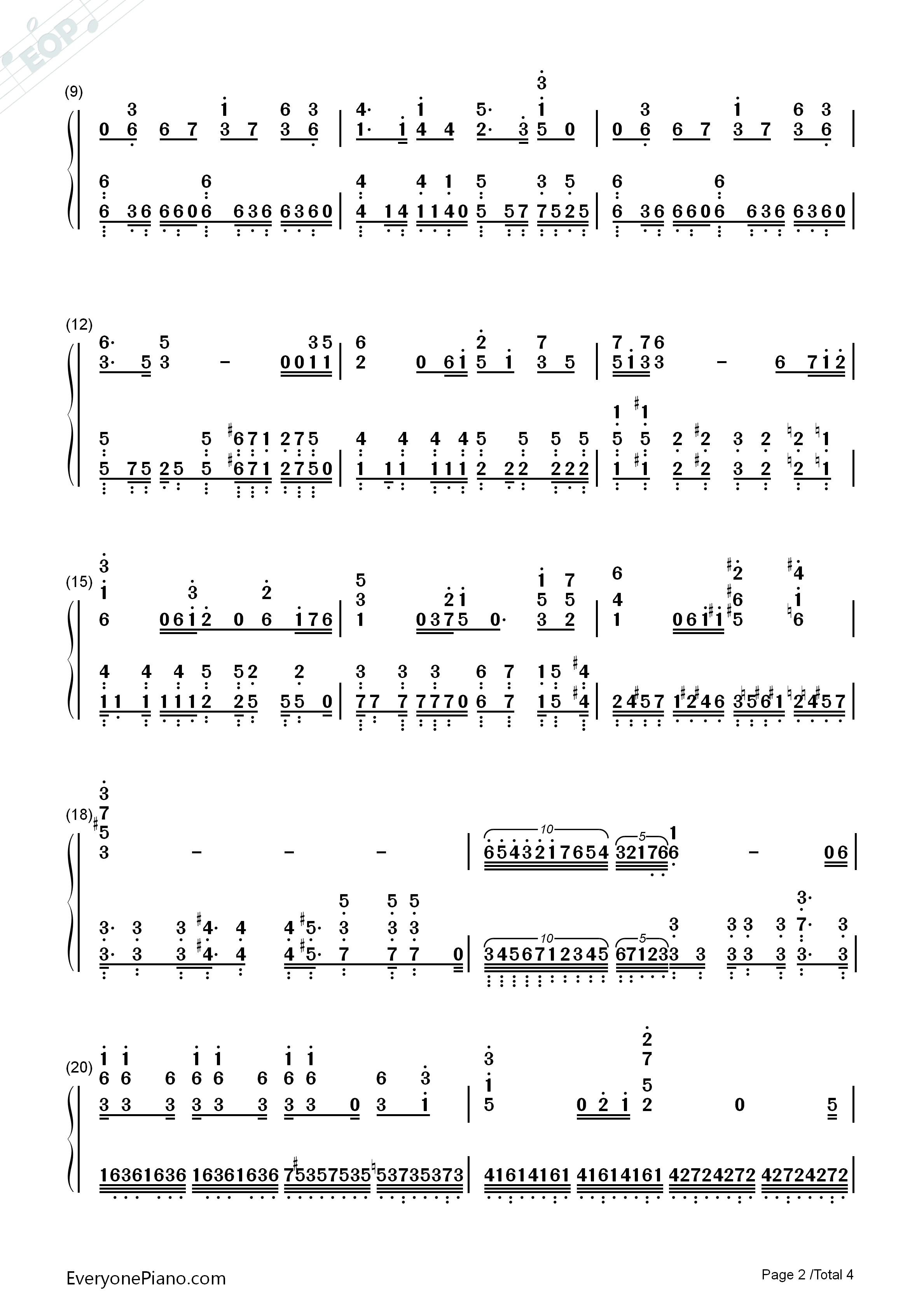 STAND_PROUD钢琴简谱_桥本仁演唱