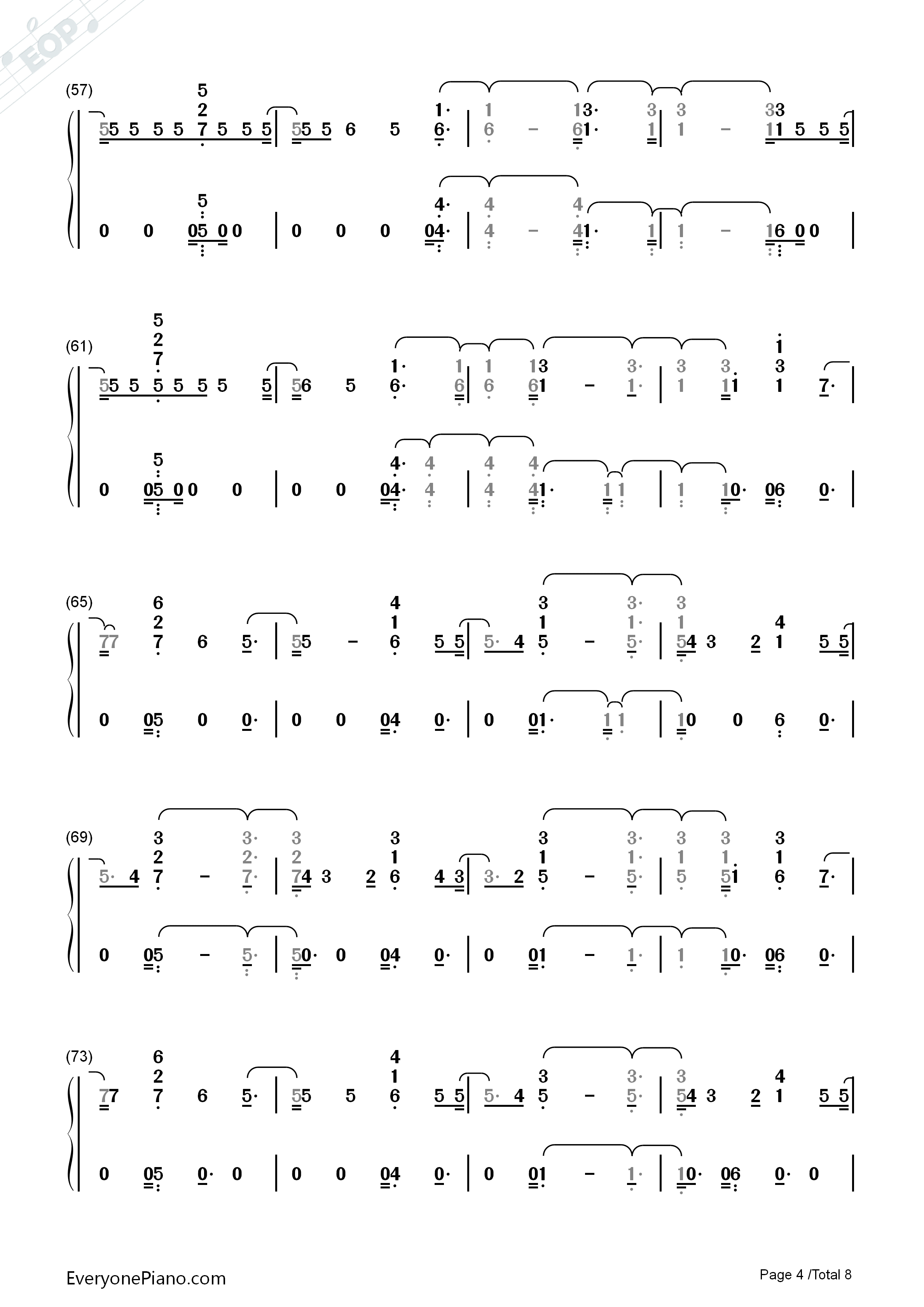 The_Way_Life_Goes钢琴简谱_Lil_Uzi_Vert演唱