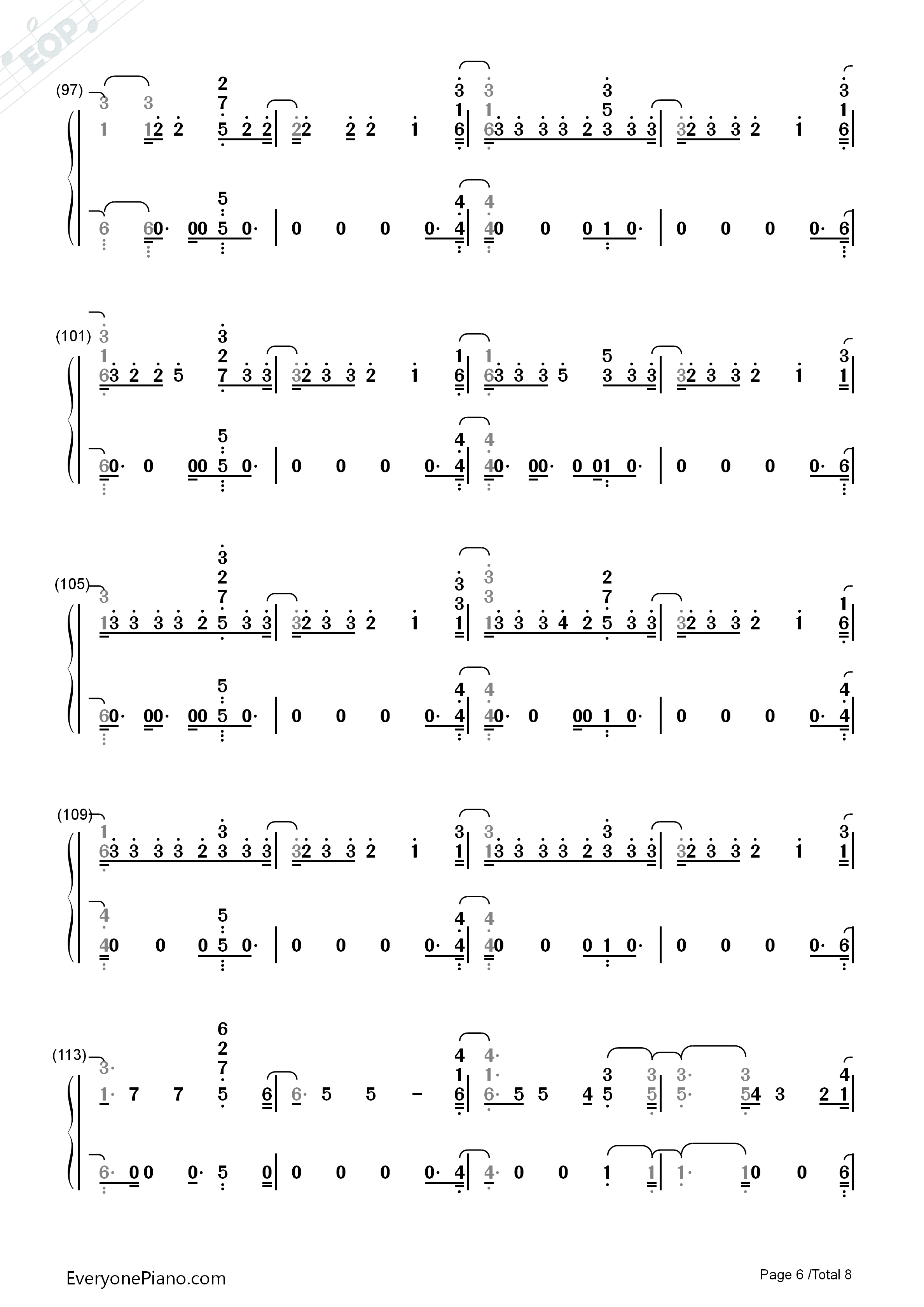 The_Way_Life_Goes钢琴简谱_Lil_Uzi_Vert演唱