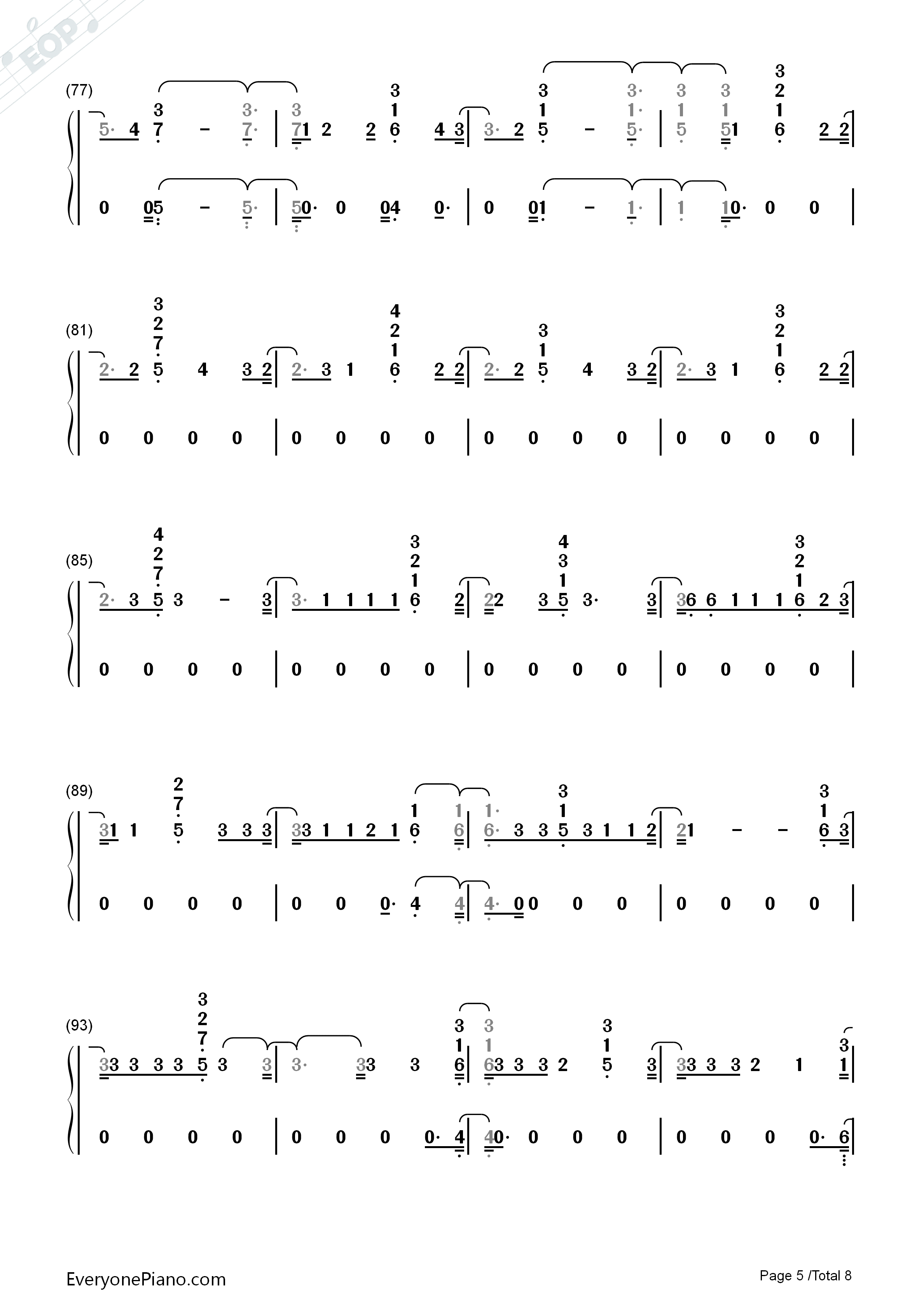 The_Way_Life_Goes钢琴简谱_Lil_Uzi_Vert演唱