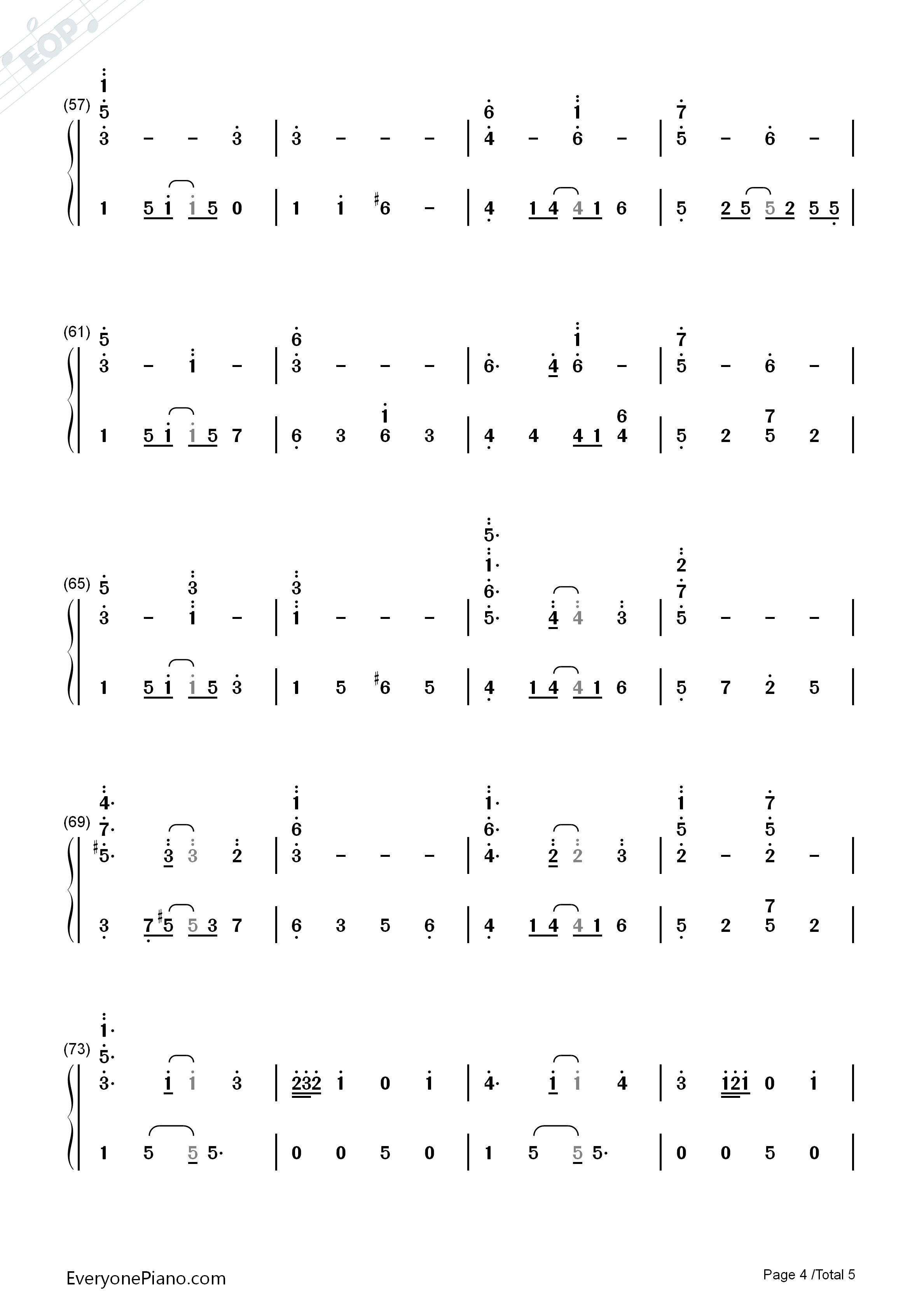 ふゆびより钢琴简谱_佐佐木惠梨演唱