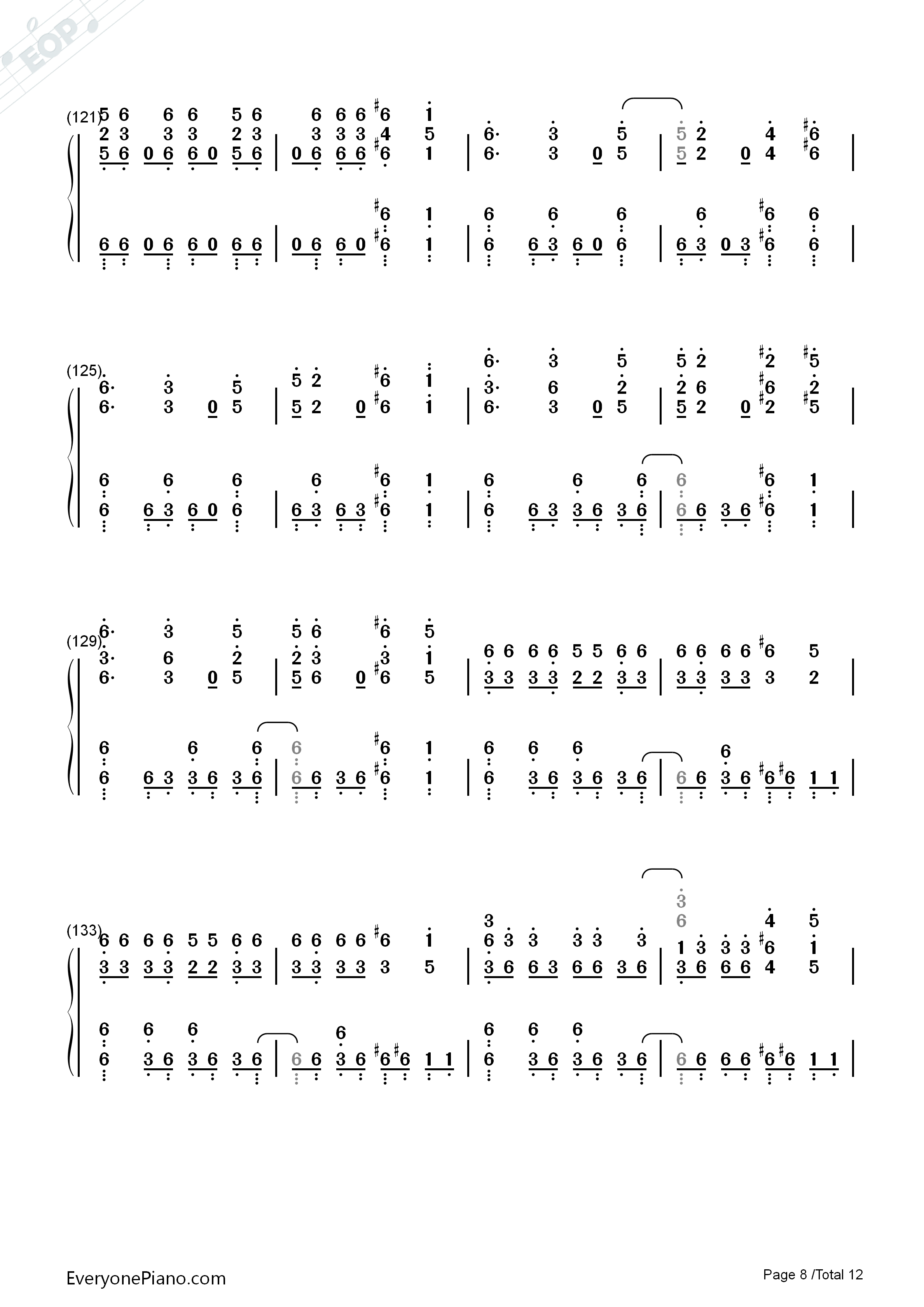 SAVIOR_OF_SONG钢琴简谱_ナノ_MY_FIRST_STORY演唱