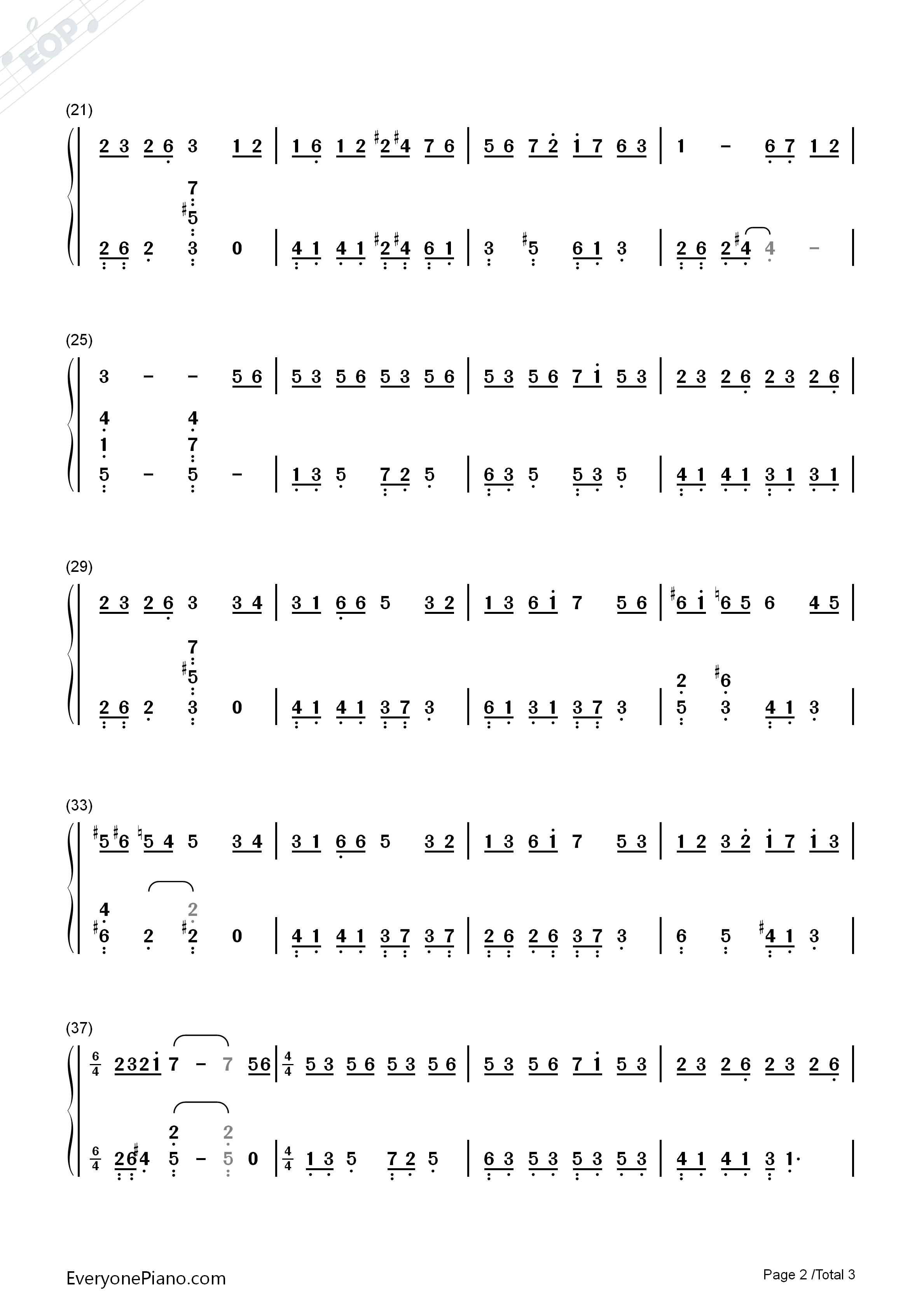 ソ.ラ.ソ.ミ_piano_ver钢琴简谱_コーコーヤ演唱