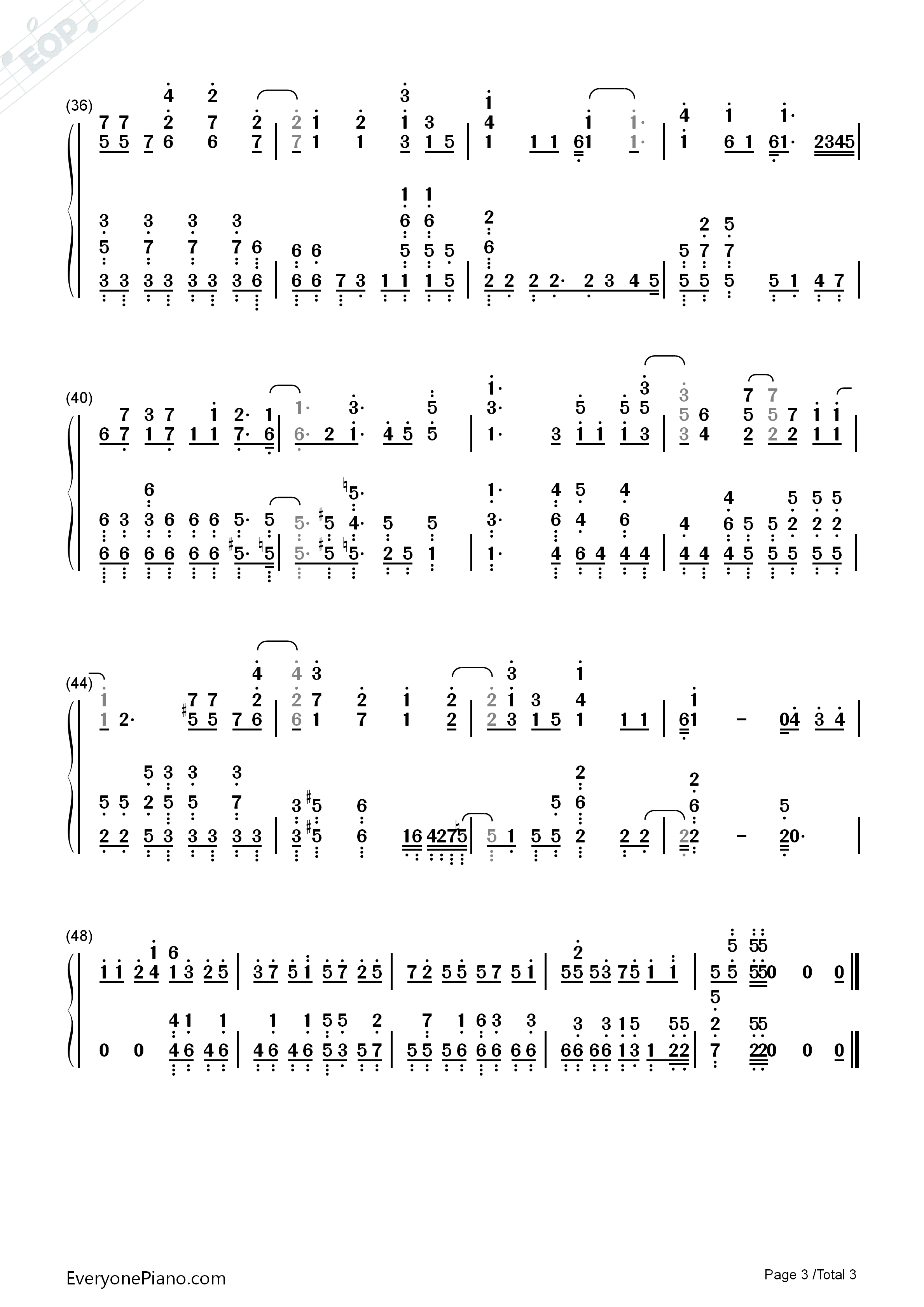 蒼い炎钢琴简谱_ITOWOKASHI演唱