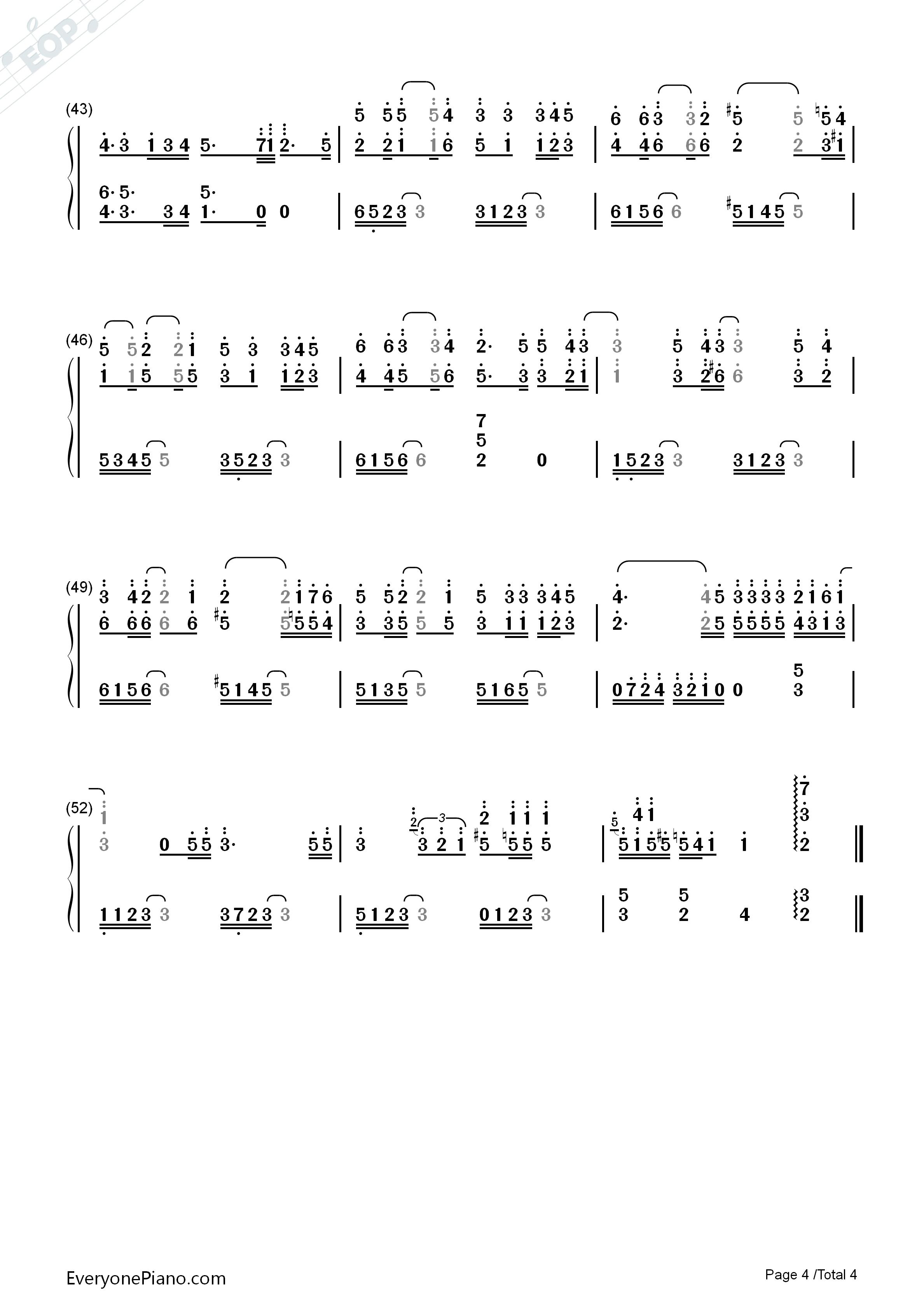12月24日钢琴简谱_IU演唱