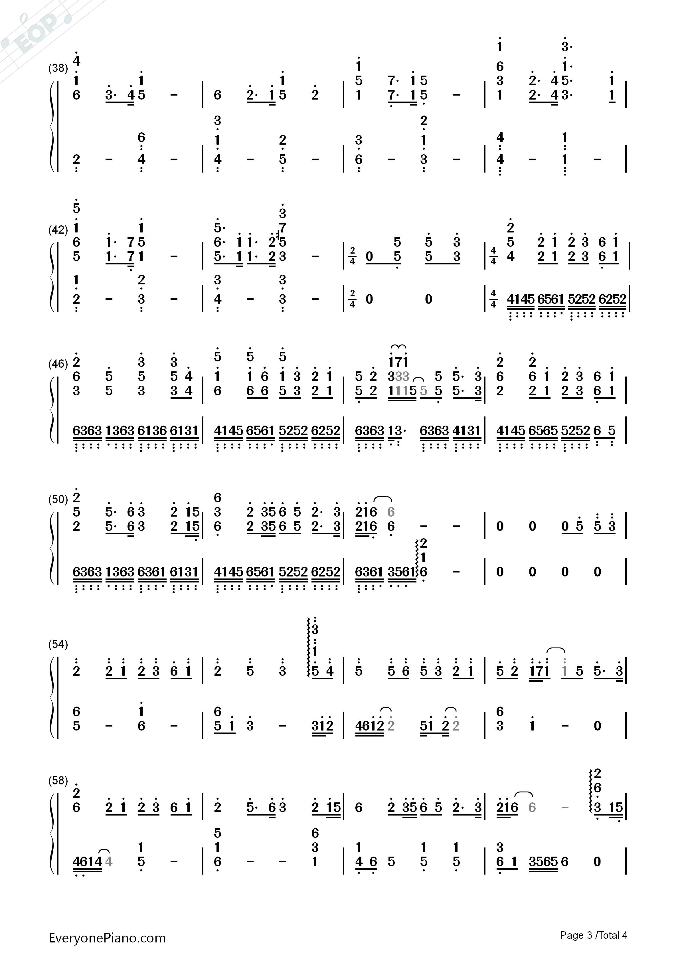 Aesthetic钢琴简谱_关山蓝果演唱