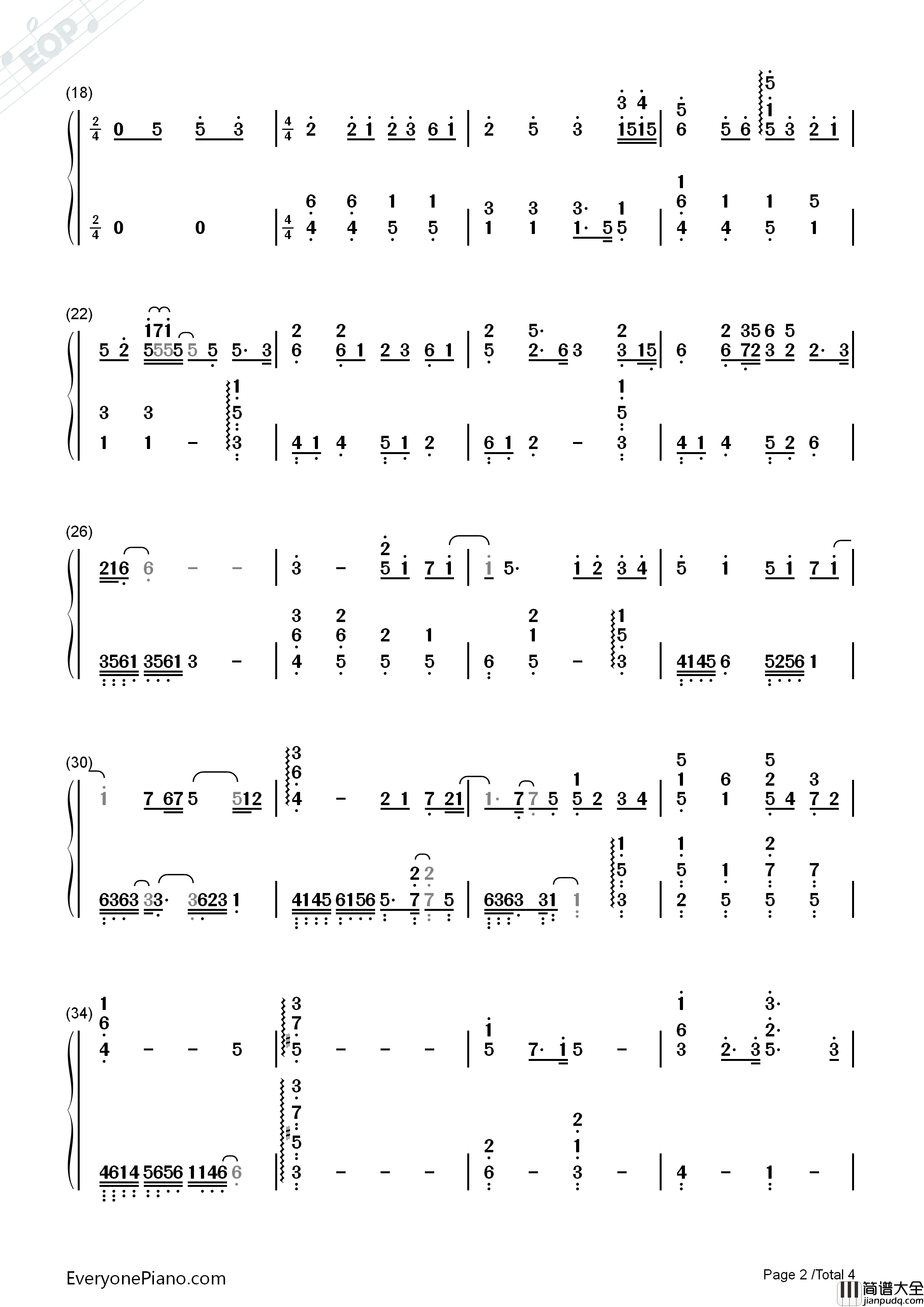 Aesthetic钢琴简谱_关山蓝果演唱