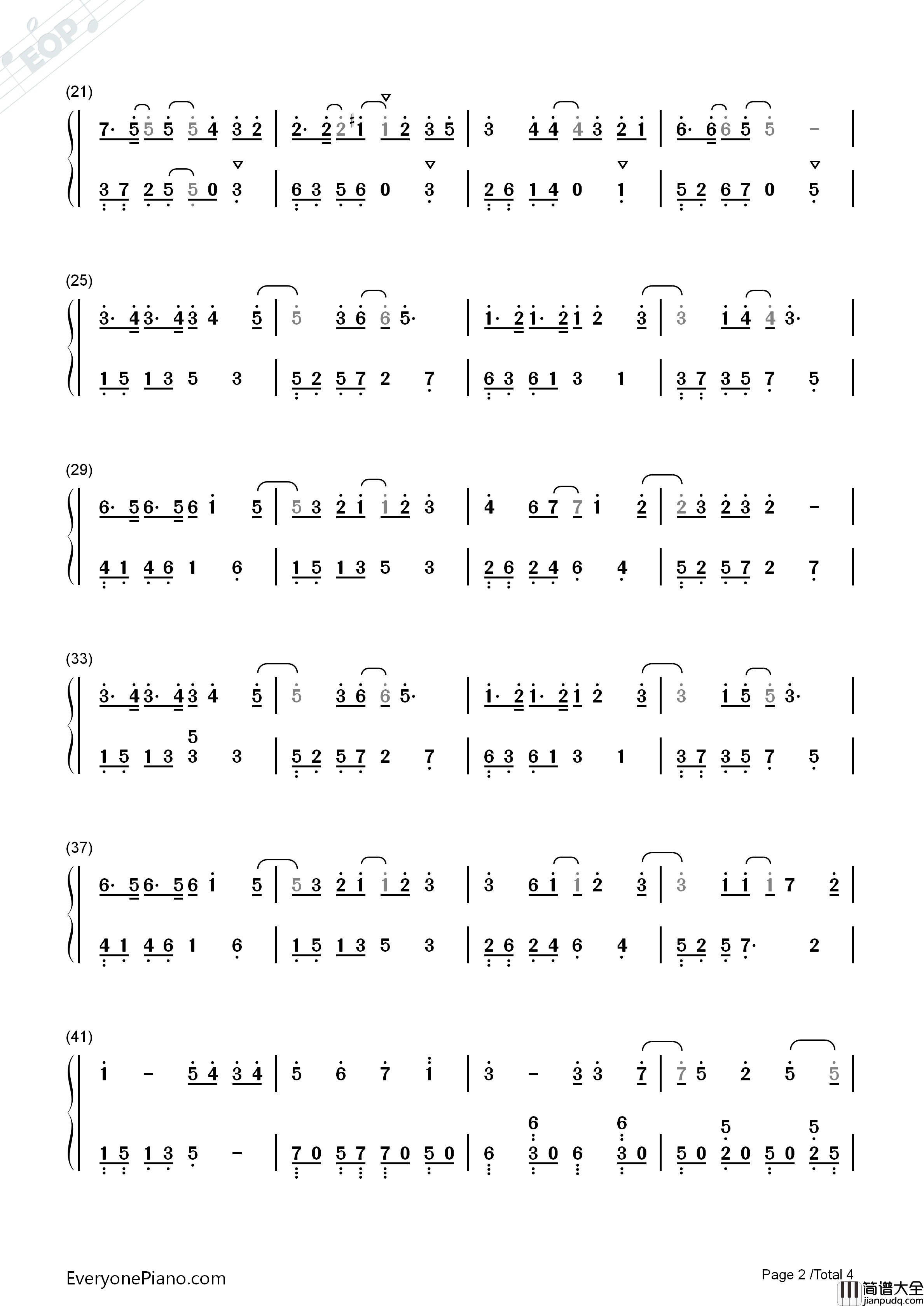 我多喜欢你你会知道钢琴简谱_王俊琪演唱