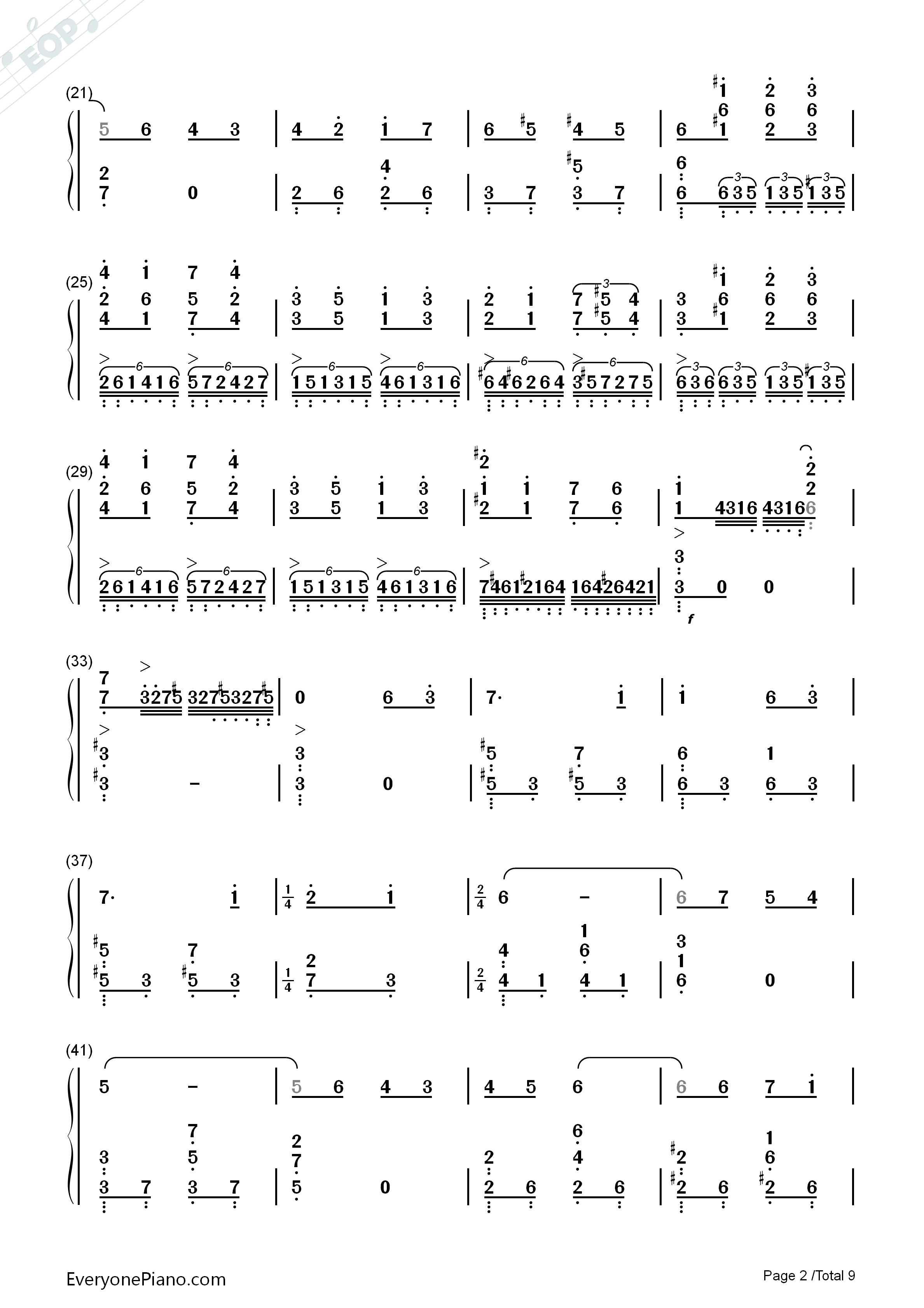 Lilium钢琴简谱_小黑久美子演唱