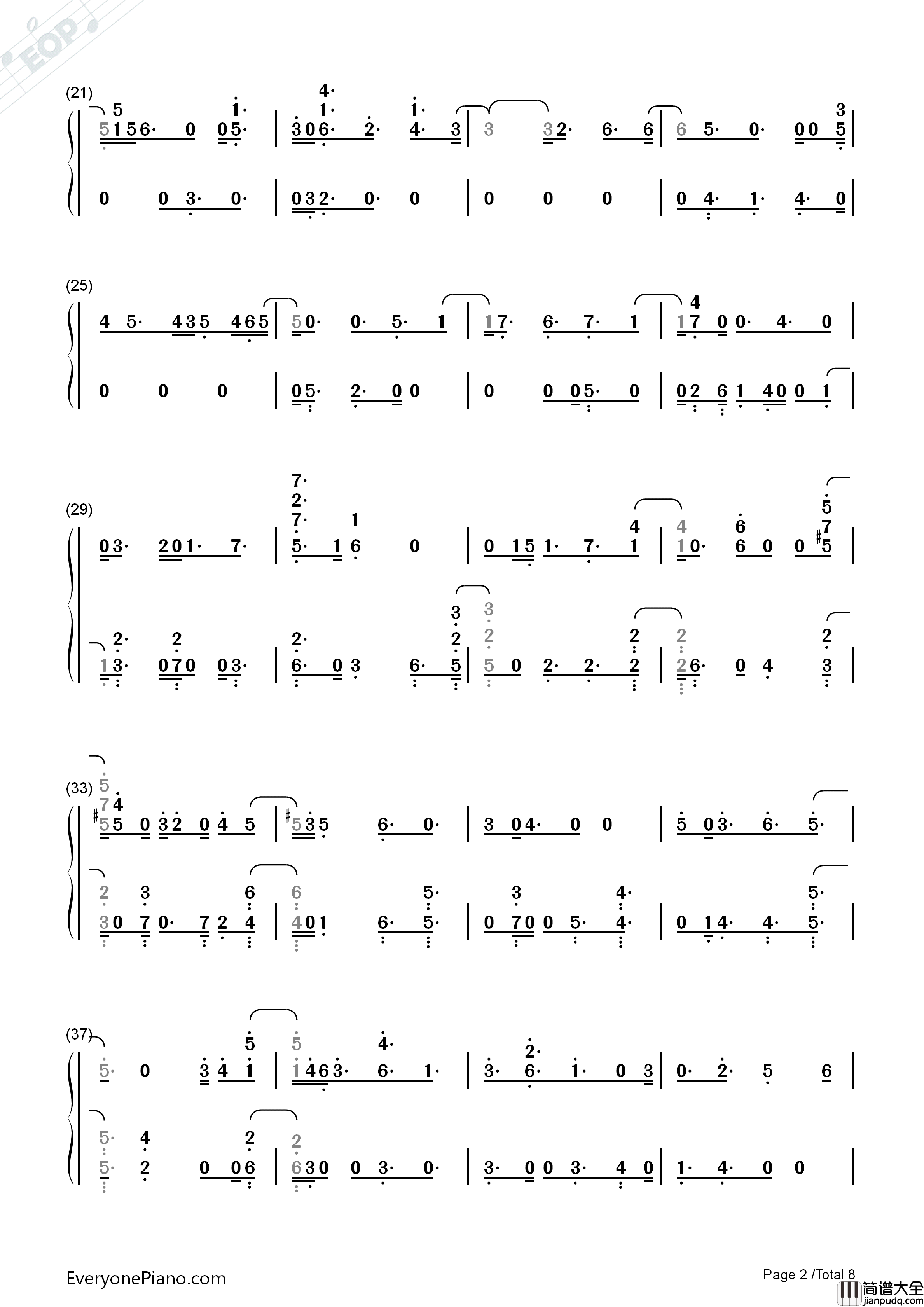 Summer_Rain钢琴简谱_GFriend演唱