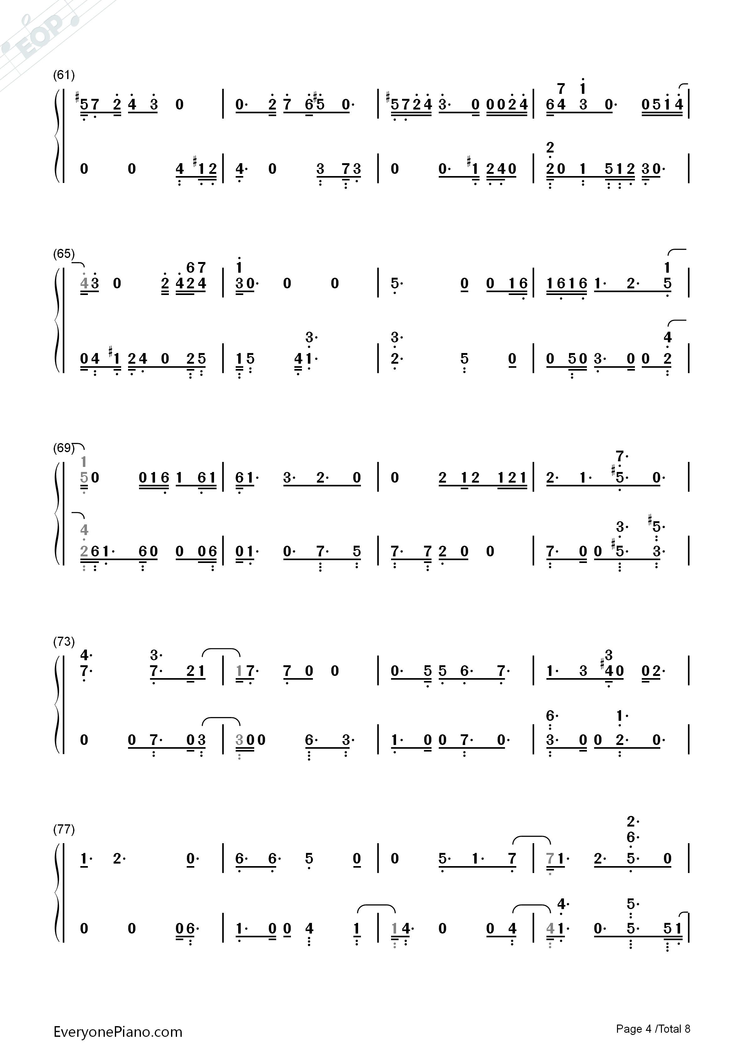 Summer_Rain钢琴简谱_GFriend演唱